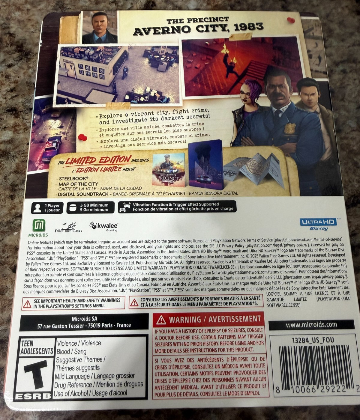 The Precinct Limited Edition – Sony PlayStation 5 – Metal Case Complete