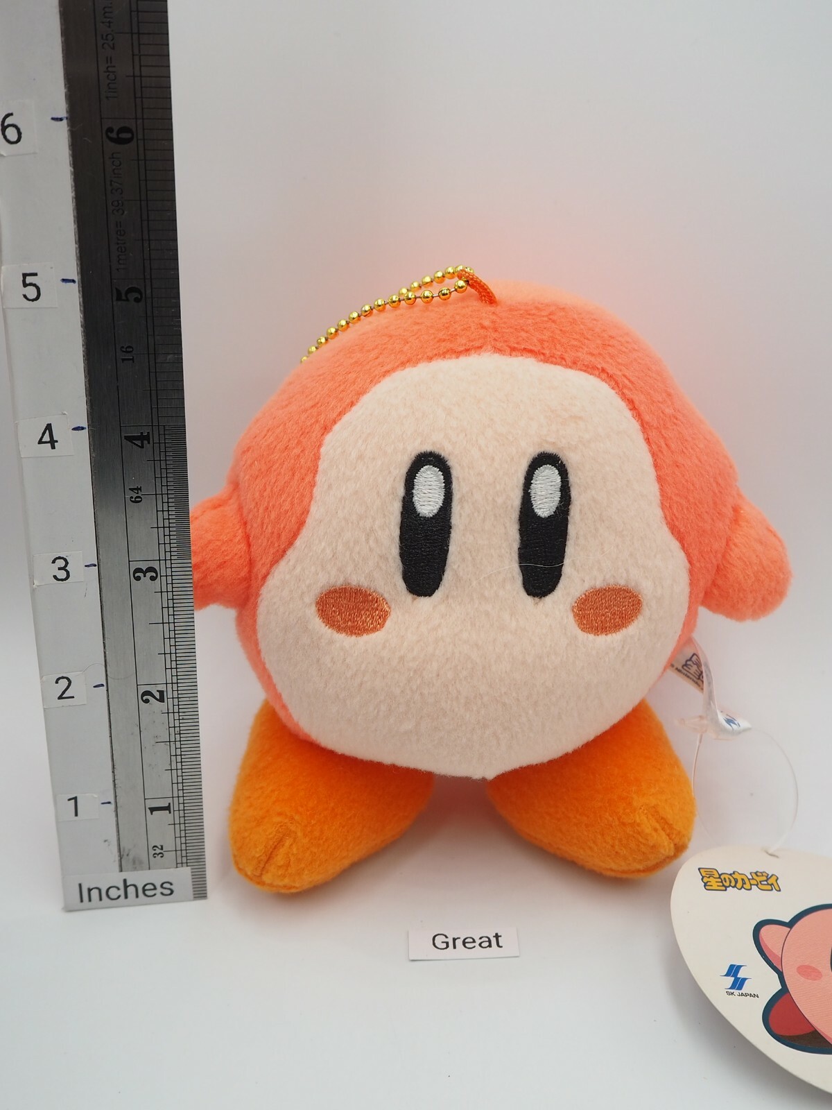 Kirby A1711 Waddle Dee SK Japan Mascot Keychain Plush 5″ TAG Toy Doll Japan