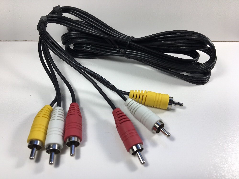 NINTENDO NES AV Cable Stereo RCA Audio Video TV Cord Original System NEW