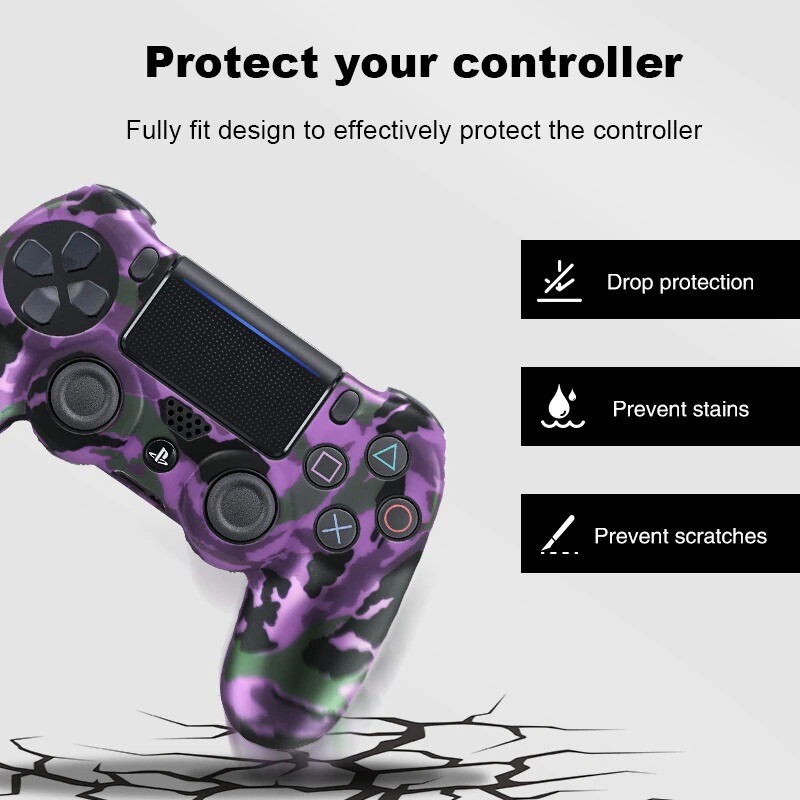 Soft Silicone Gel Rubber Skin Cover For PS4 Pro Slim Controller – 18 colors!!