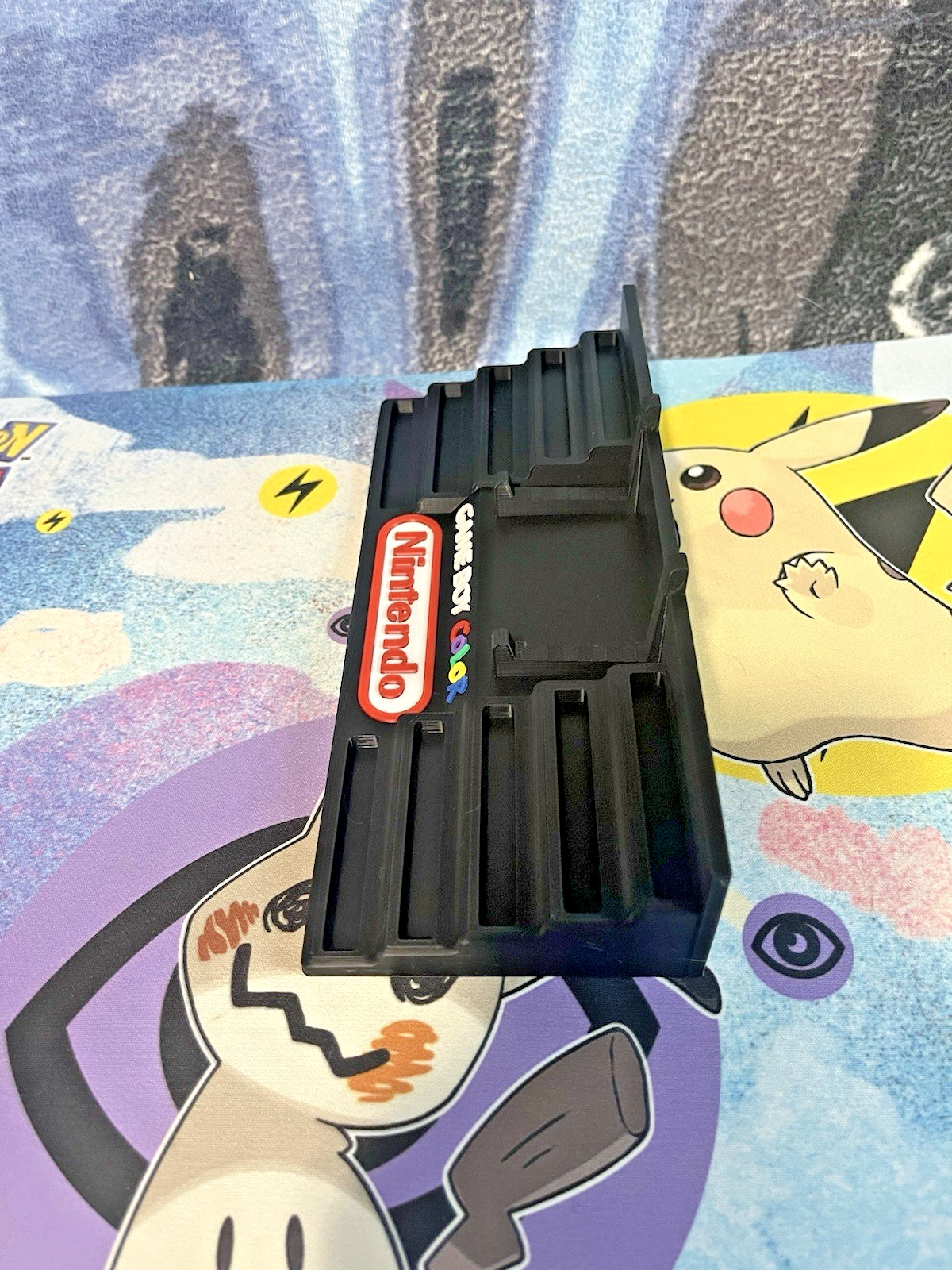 Gameboy Color Display Stand With Cartridge Holders