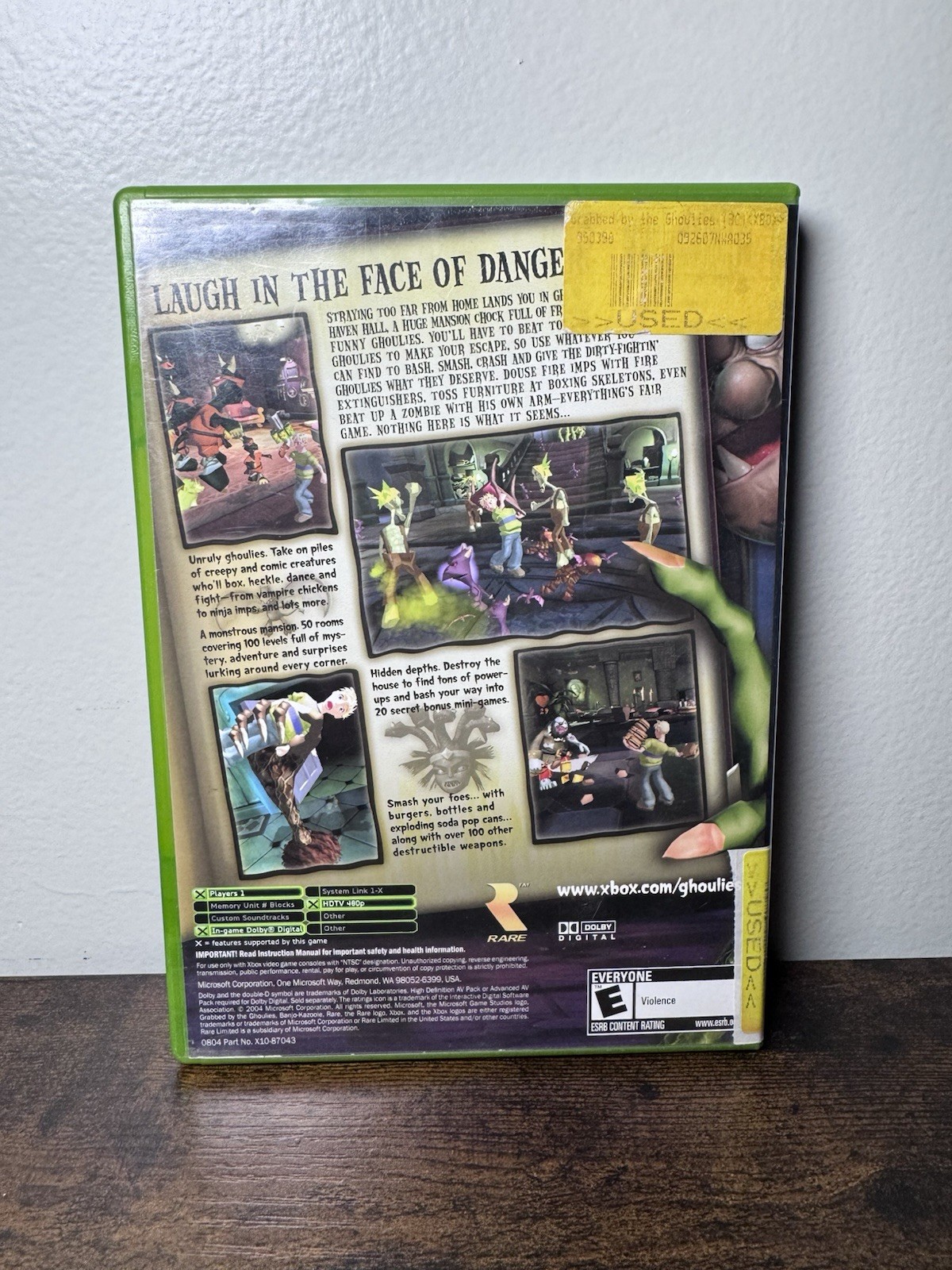 Grabbed By The Ghoulies Xbox CIB Complete In Box, Tested Working