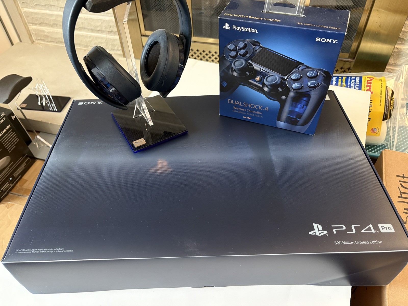 500 Million PS4 + Controller + Headset + RCG Displays NEW!!! 49,779 / 50,000