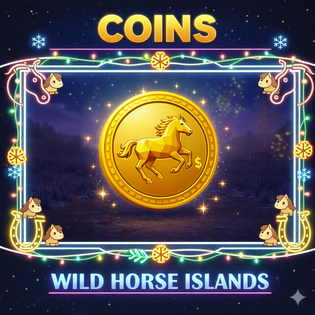 Wild Horse Islands Coins | Tokens Choose The Quantity + Random IUH Gift | WHI