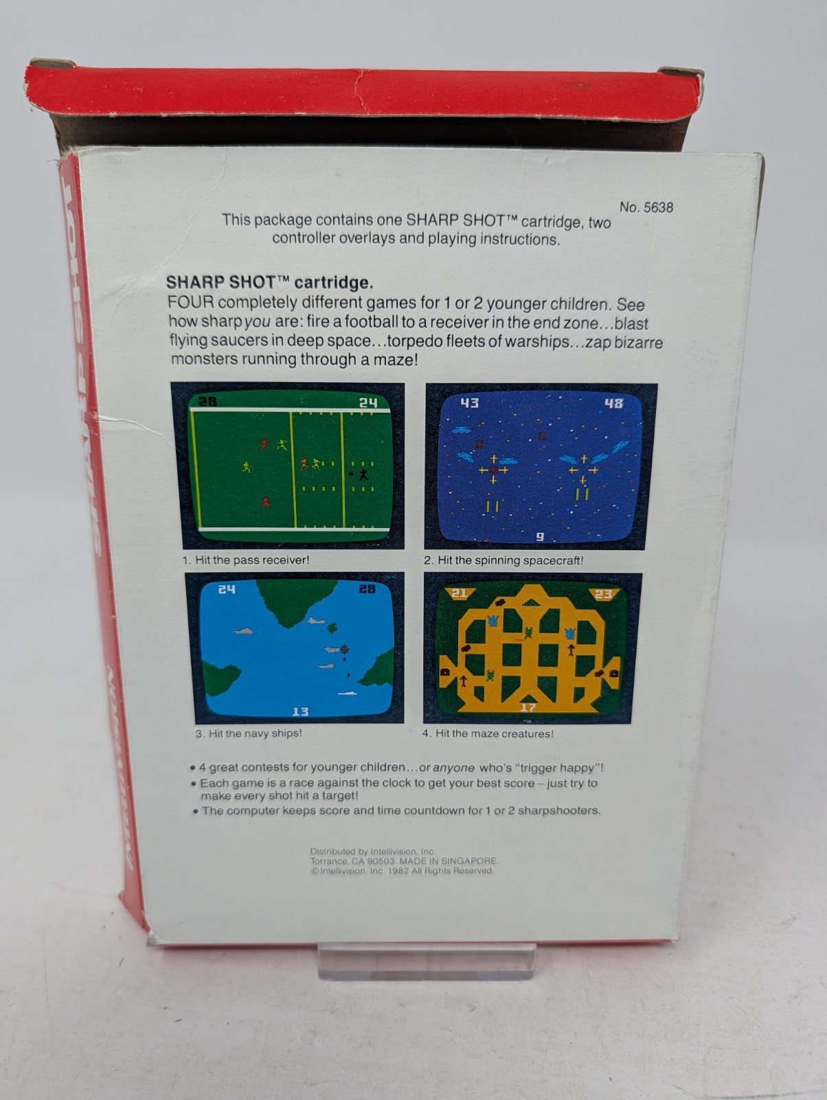 SHARP SHOT – Intellivision, CIB, w/ Manual & Overlays