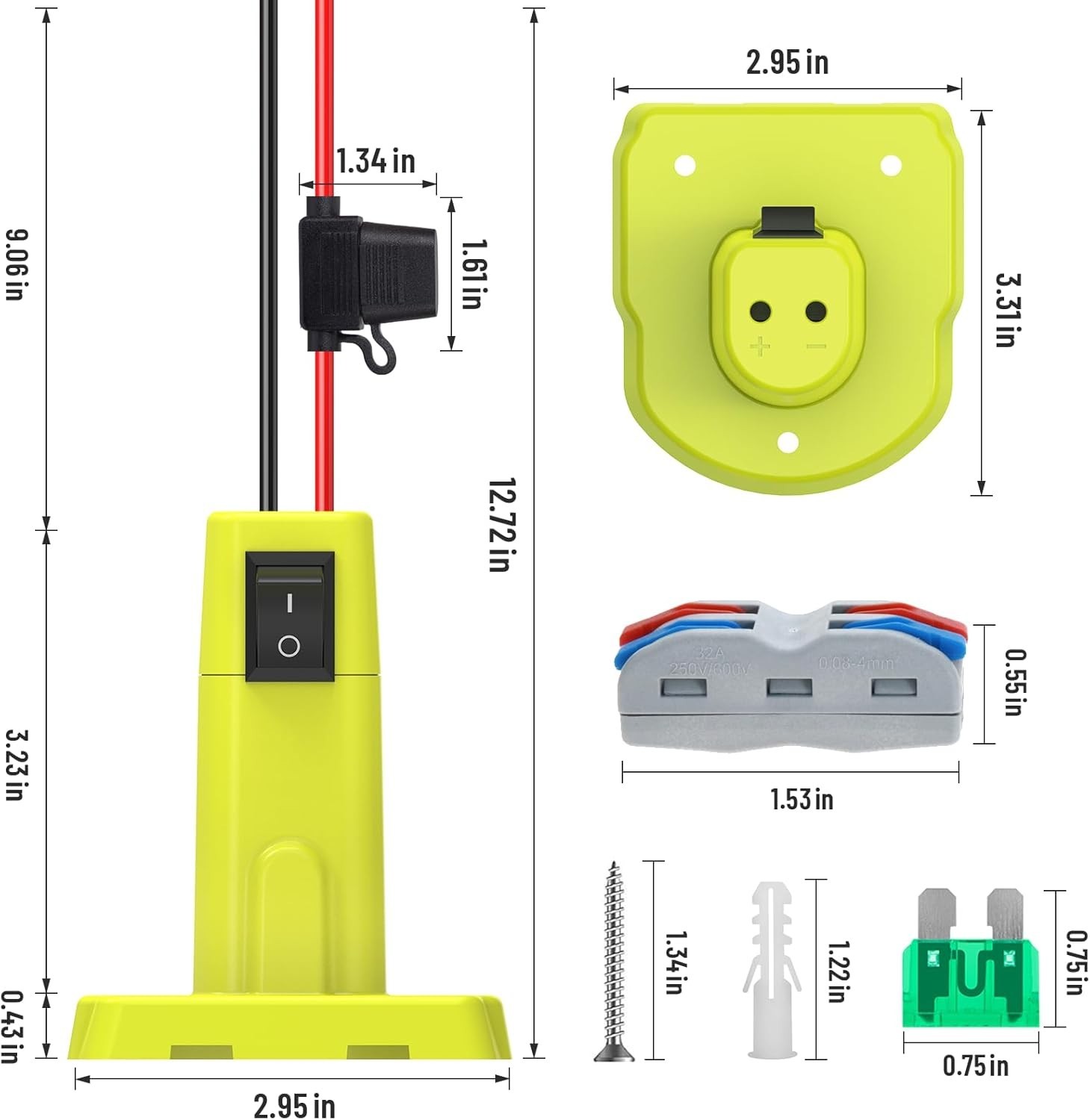 1-Pack Ryobi 18V Battery Adapter: Ultimate Converter for DIY RC Toys & Robotics