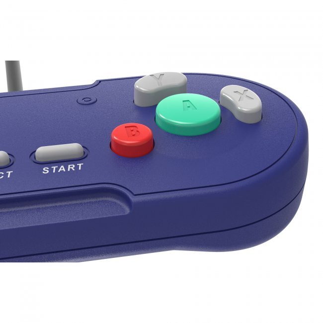 Retro-Bit LegacyGC Wired Controller for Gamecube & Wii – Indigo