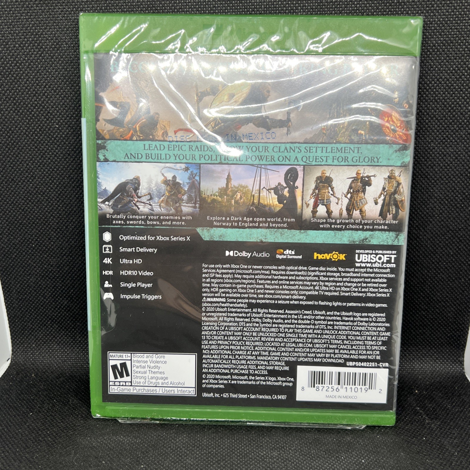 Assassin’s Creed Valhalla: XBOX ONE &XBOX Series X 2020 New Sealed