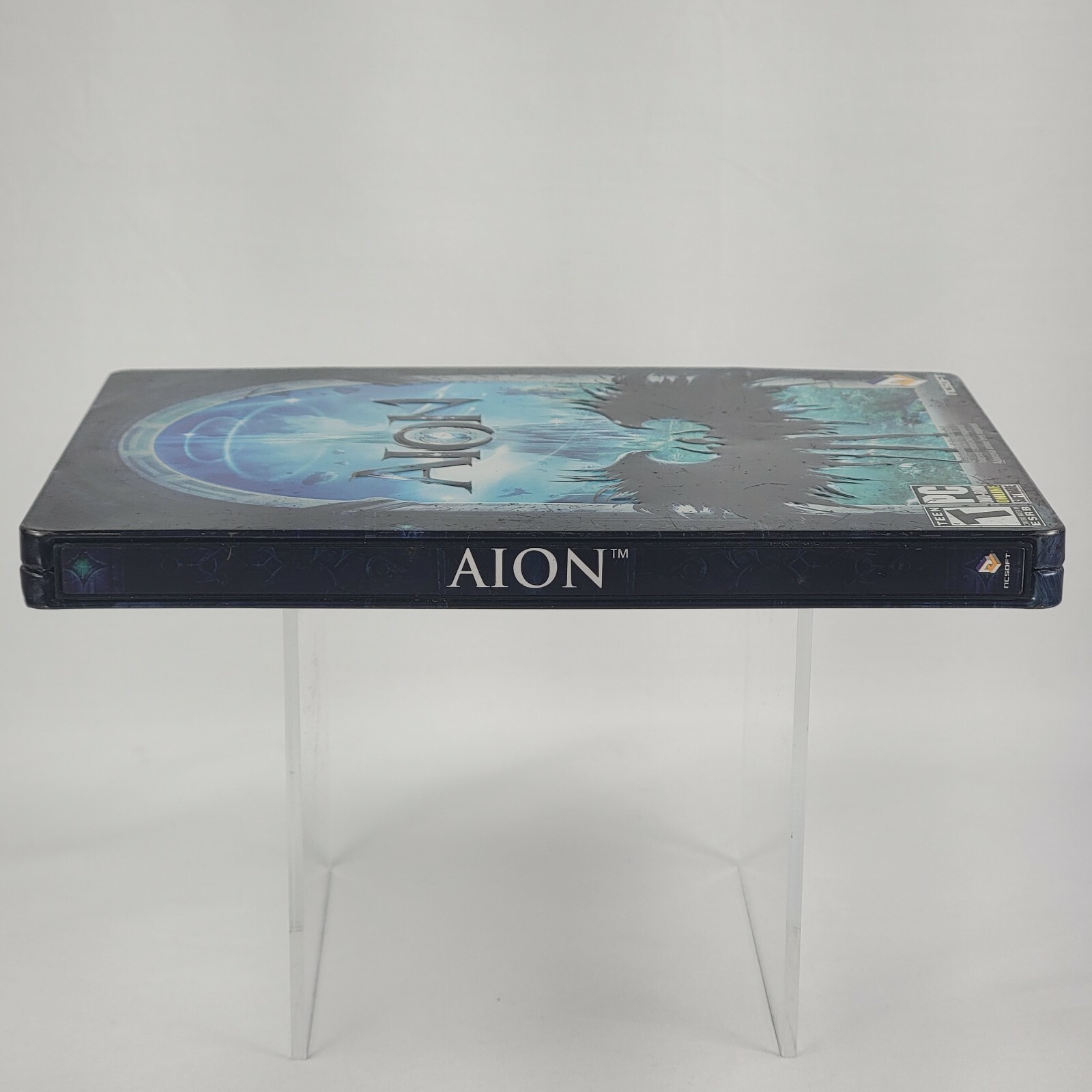 Aion PC DVD-ROM Game Steelbook Case CIB Complete Manual 2 Disc RPG Video Gaming