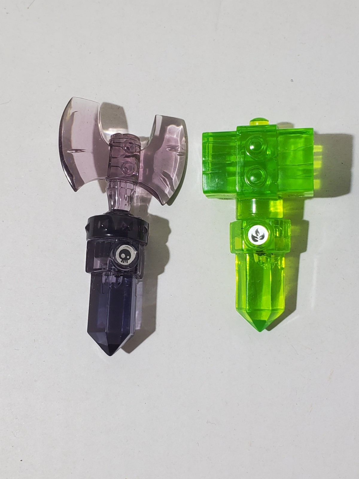 Lot Of (4) Activision Skylanders Trap Team Crystals Kaos Hammer Screamer Axe