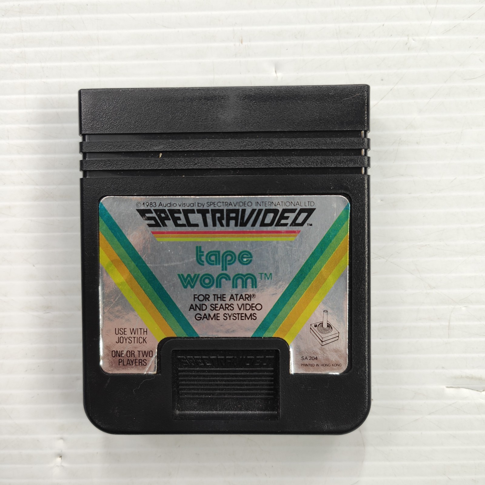 Atari 2600 Tape Worm Game Spectravision 1982 CIB Complete in Box Collector Item