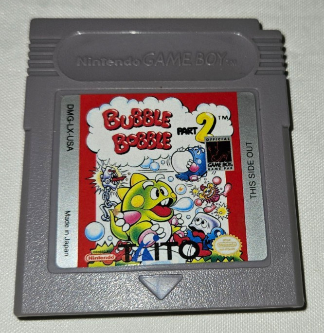 Bubble Bobble Part 2 Cartridge Only Authentic Nintendo Game Boy USA 1992 Taito