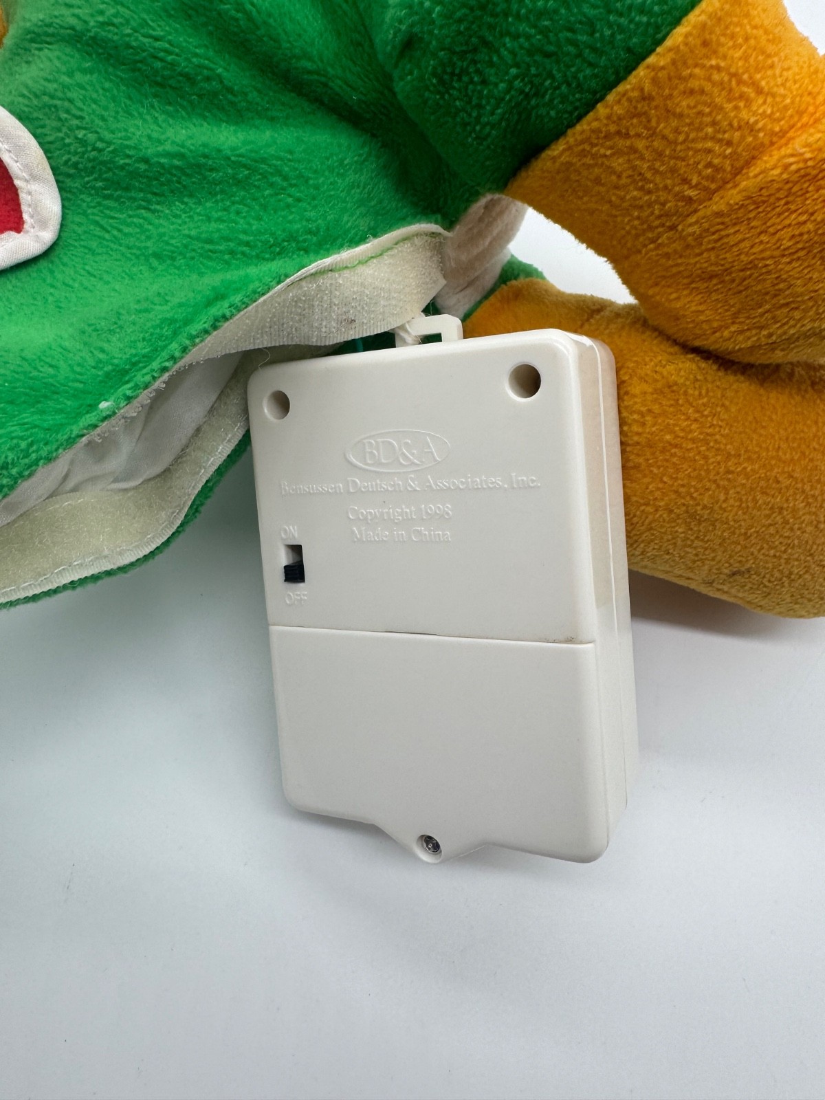 Yoshi BD&A Talking Plush Nintendo 64 Collectible 1998 Sound NOT Working