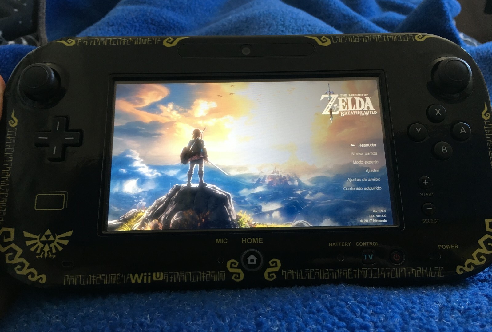 Vinyl Skin Vinyl Zelda Wii U for console + touch panel from Spain New