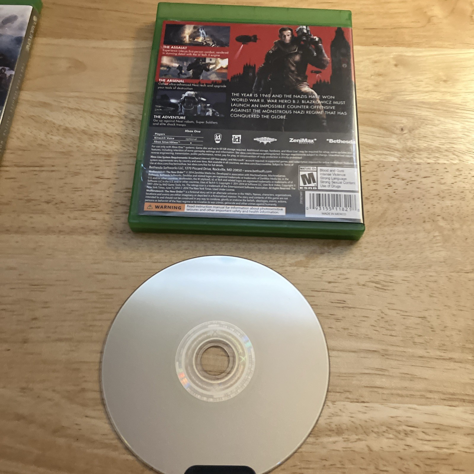 Wolfenstein: The New Order (Microsoft Xbox One, 2014)