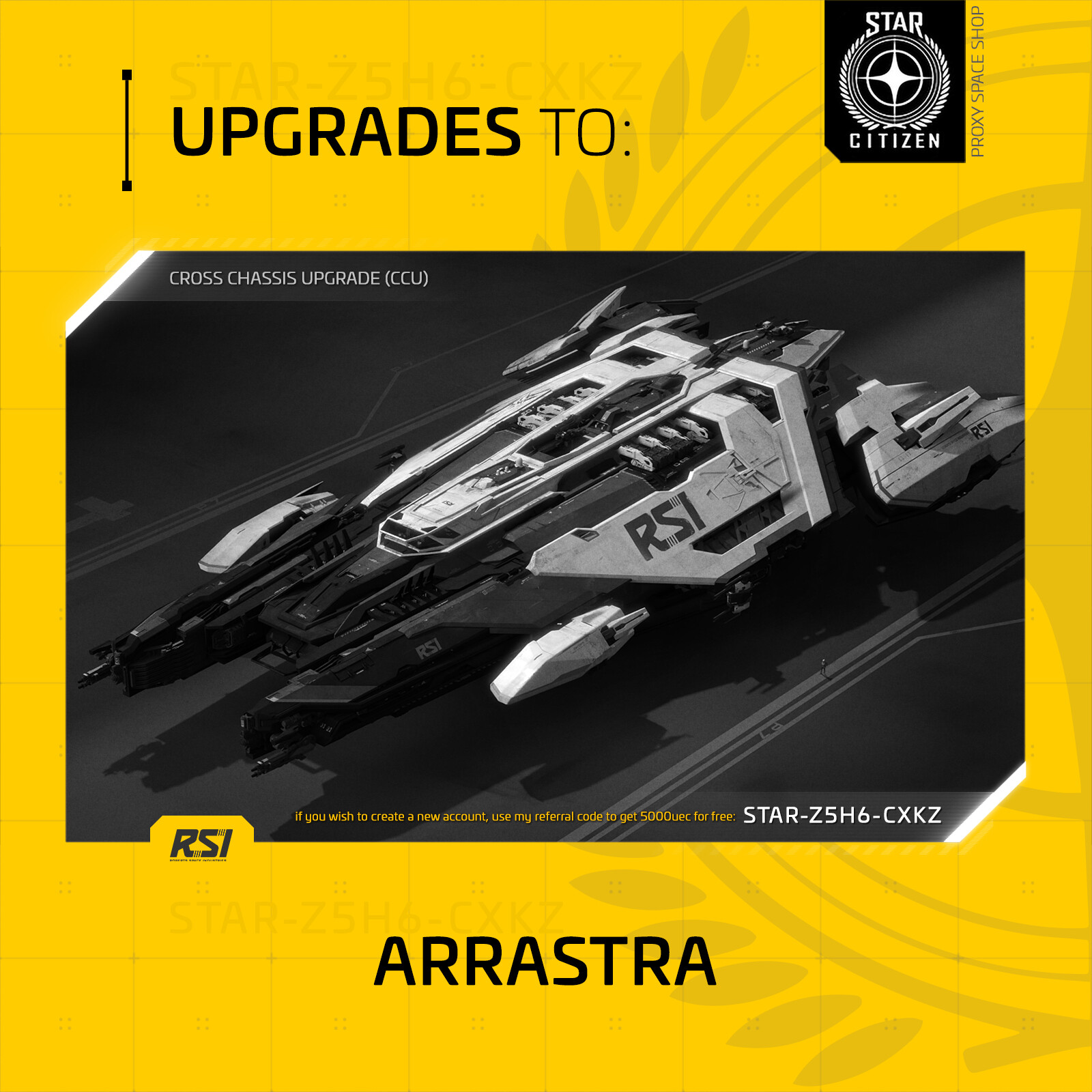 Star Citizen – RSI ARRASTRA – UPGRADE – (CCU)