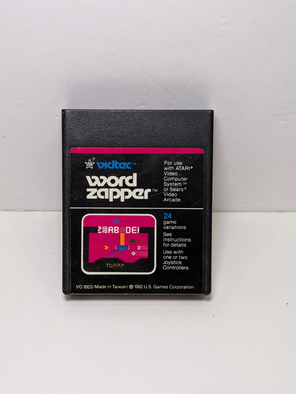 Word Zapper (Atari 2600, 1982) Vidtec Cartridge Only Tested Works