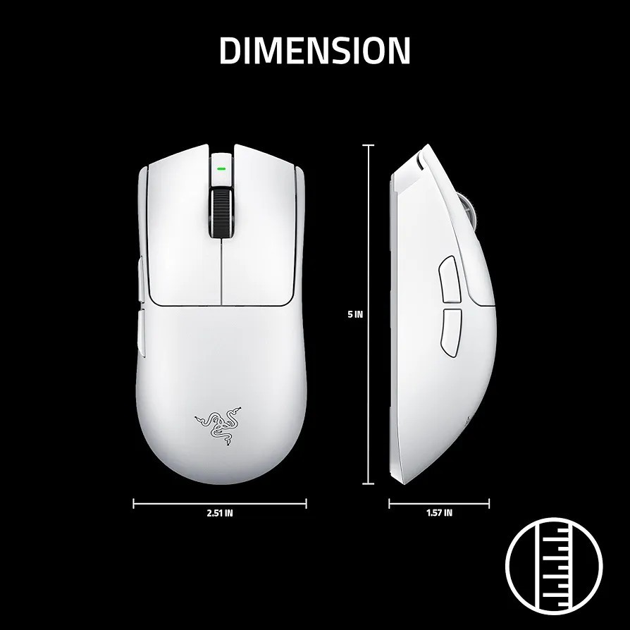 Razer Viper V4 Pro White – Ultra-lightweight Wireless Esports Gaming Mouse