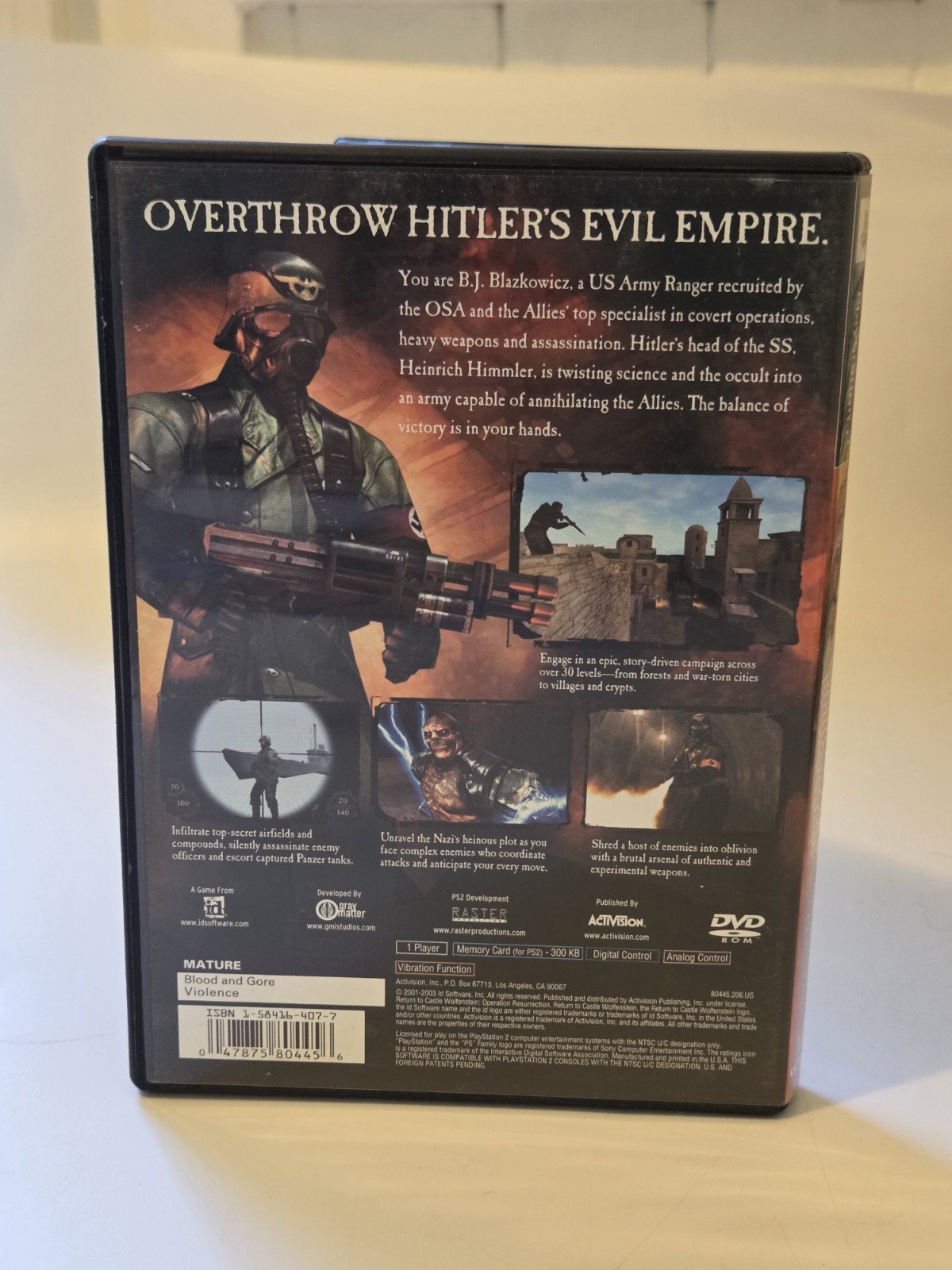 Return to Castle Wolfenstein: Operation Resurrection (Sony PlayStation 2, 2003)