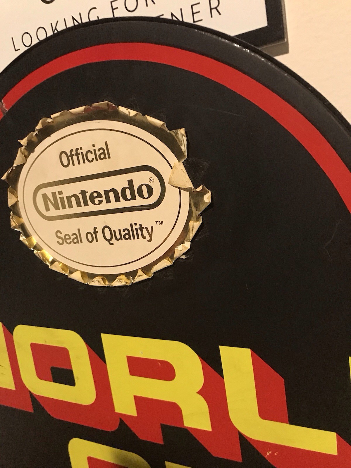 Nintendo NES World of Nintendo Display Sign Promotional Promo SNES Standee Mario