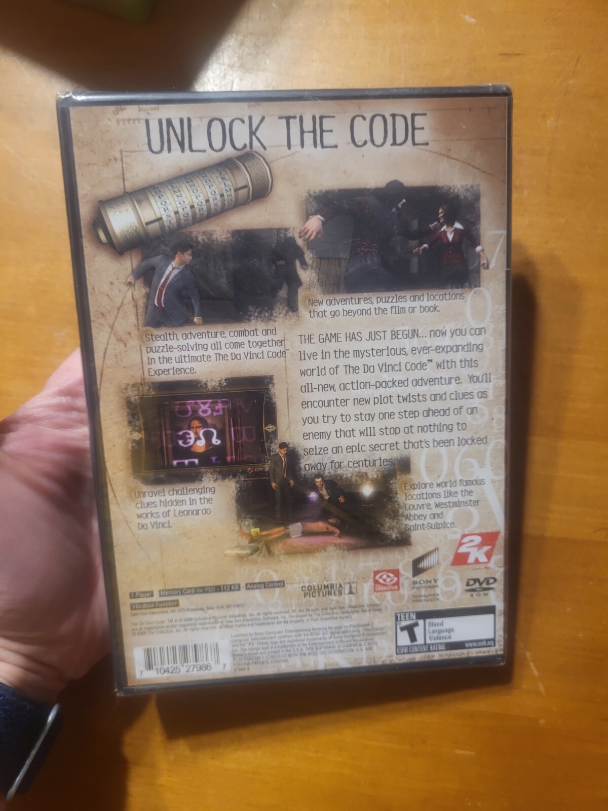 PS2 Playstation 2 The DaVinci Code Expired Free Movie Pass Sticker READ