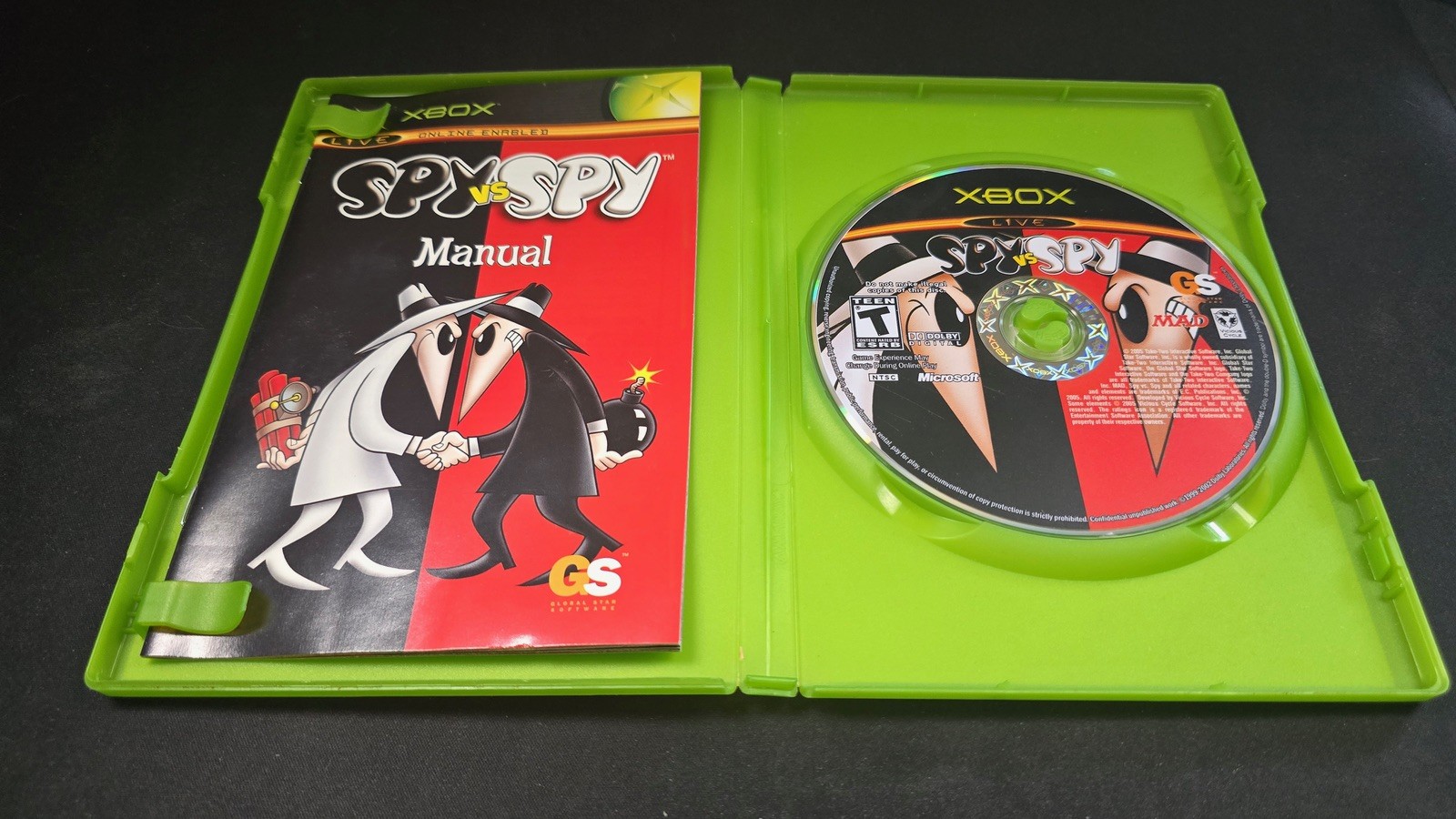 Spy vs. Spy Global Versus Star Software Microsoft Xbox MINT condition COMPLETE!