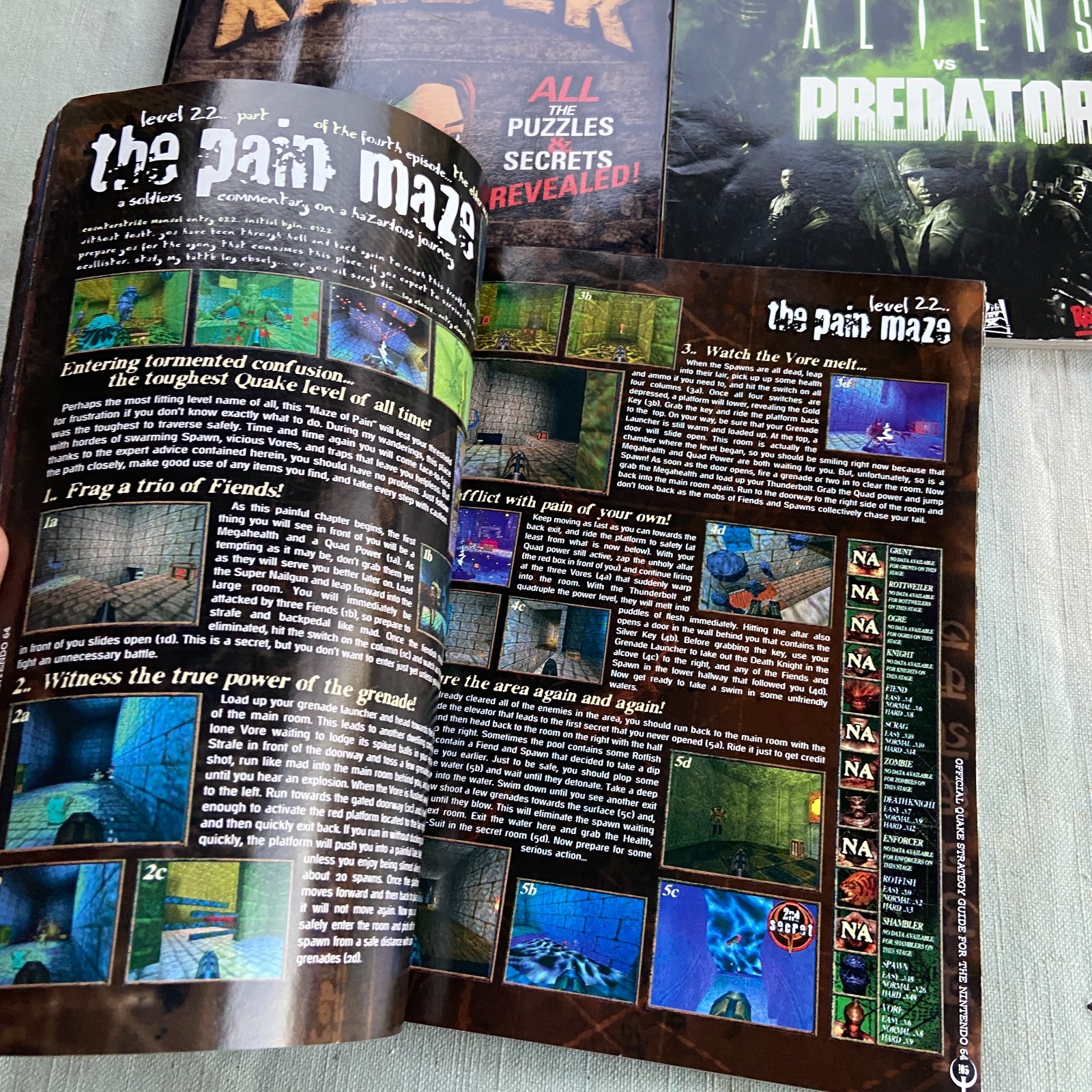 Magazine Strategy Guide Lot Tomb Raider Quake Aliens Predator Prima BradyGames M