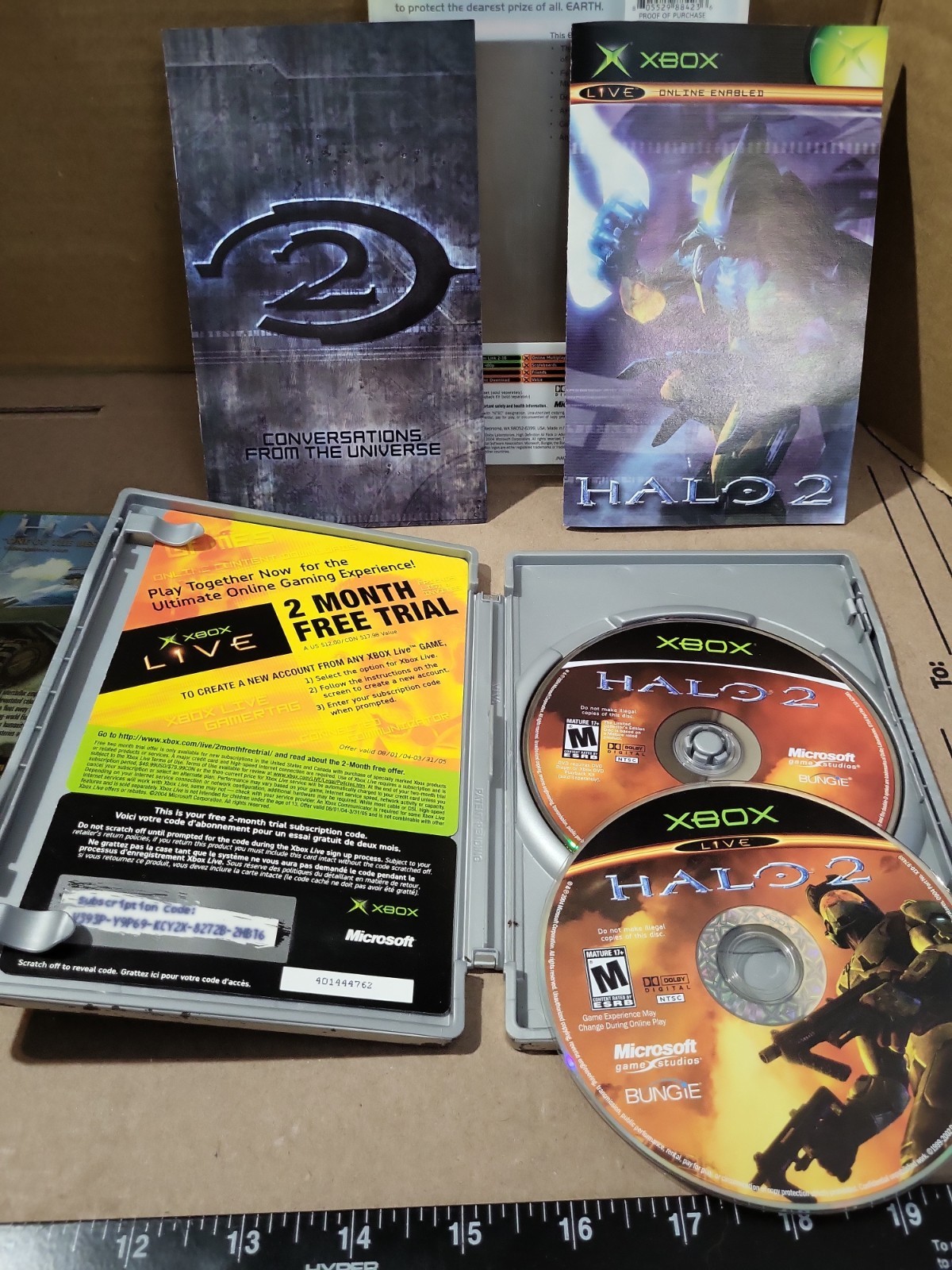 XBOX Halo Combat Evolved & Halo 2 Limited Collectors Edition Pre-owned