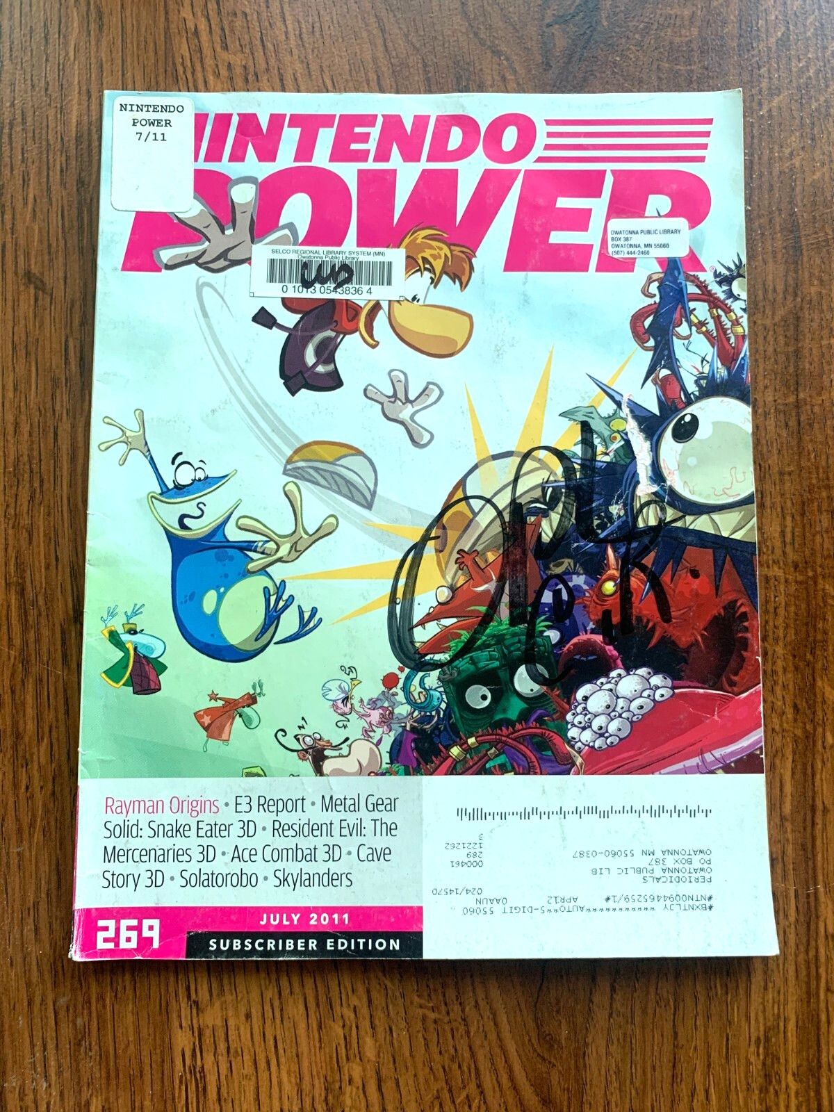 Nintendo Power Magazine Volume 269 July 2011 Rayman Origins