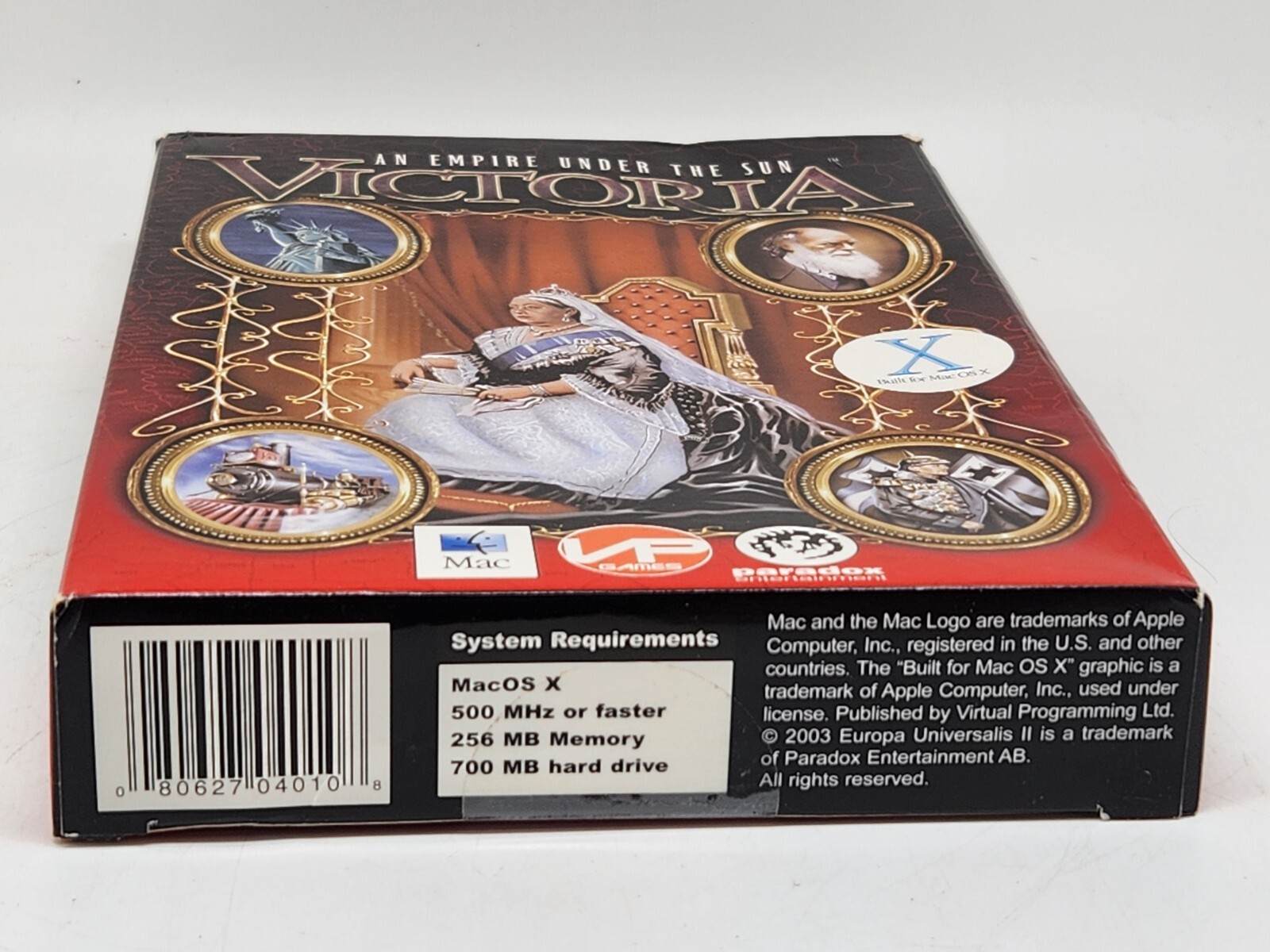 NEW VICTORIA AN EMPIRE UNDER THE SUN SEALED SMALL BOX MAC OS X MACINTOSH 2003