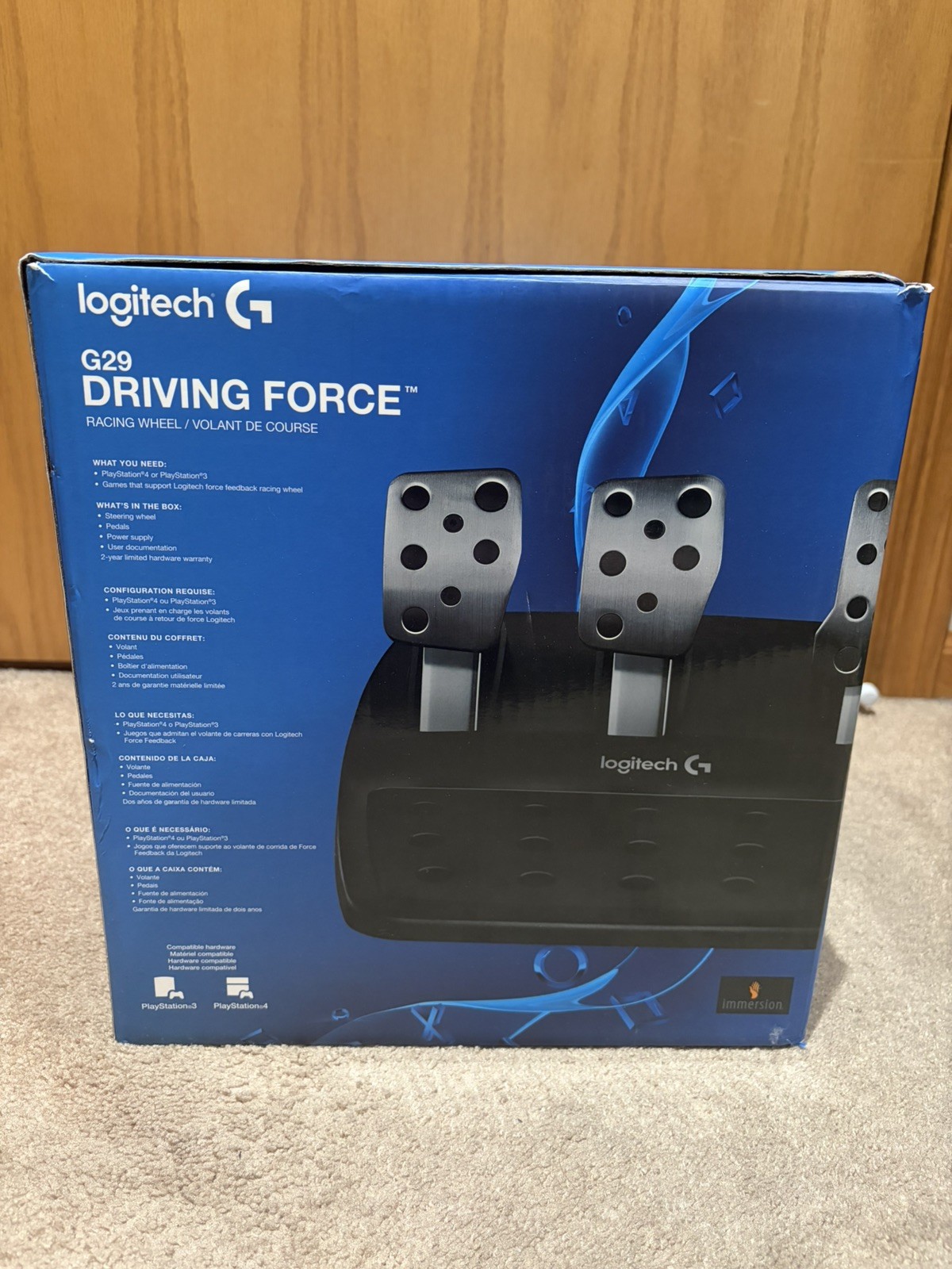 Logitech Driving Force G29 Gaming Racing Wheel With Pedals For PS4 PS3
