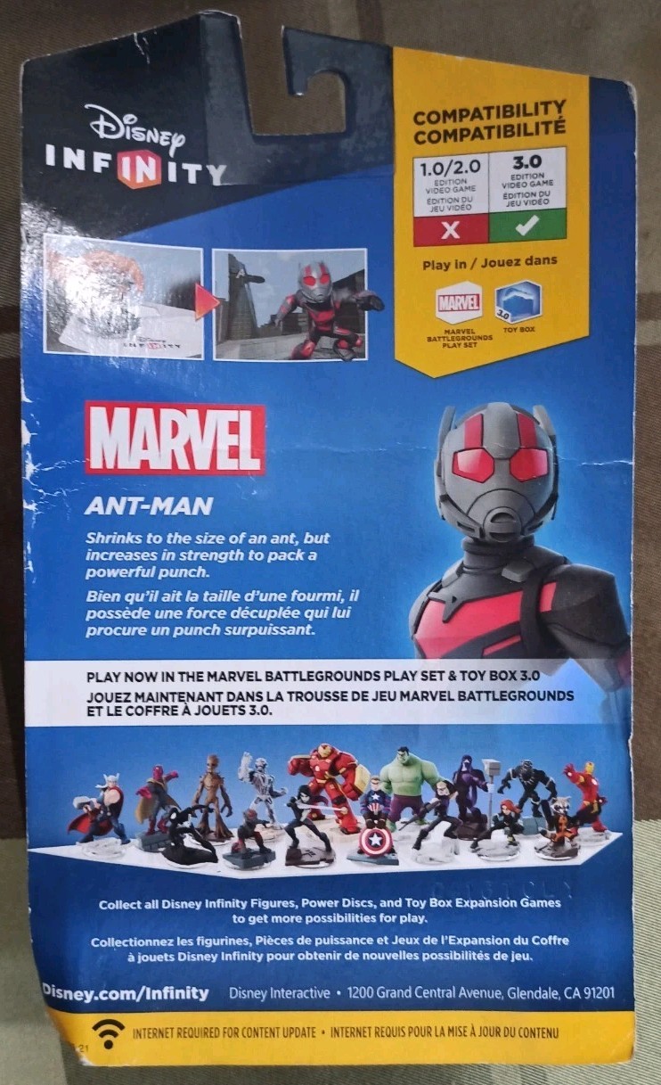Disney Infinity 3.0 Lot Ant-Man Captain America Ultron w/ Figure Card