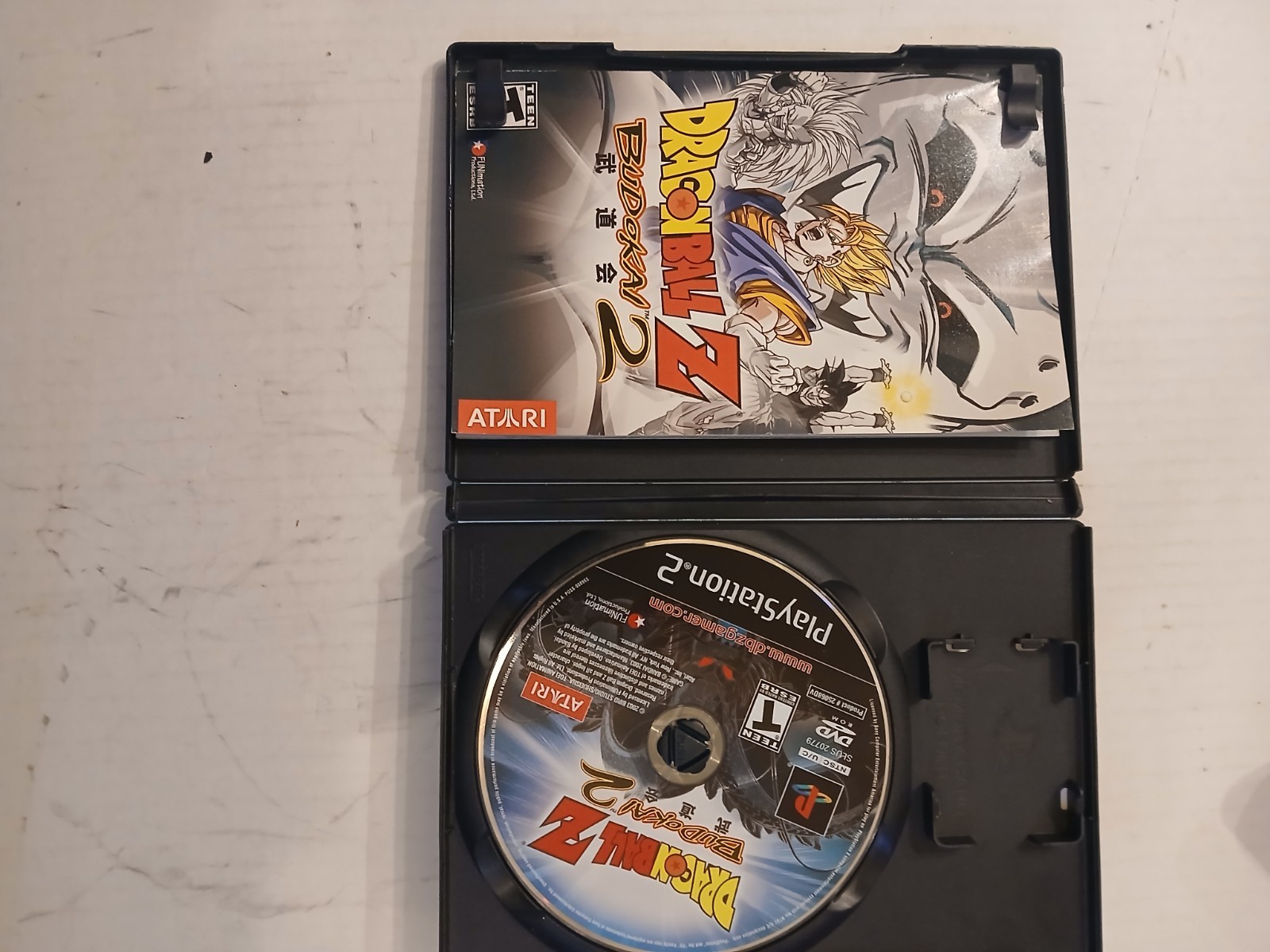 Dragon Ball Z: Budokai 2 Ps2 (Sony PlayStation 2, 2003) Case & Game UNTESTED