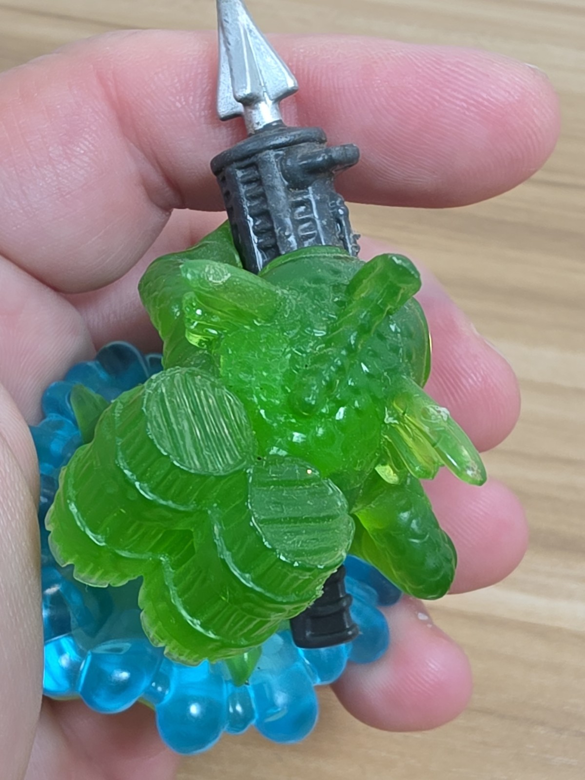 Clear Green Gill Grunt Skylanders Spyros Adventure Imaginators