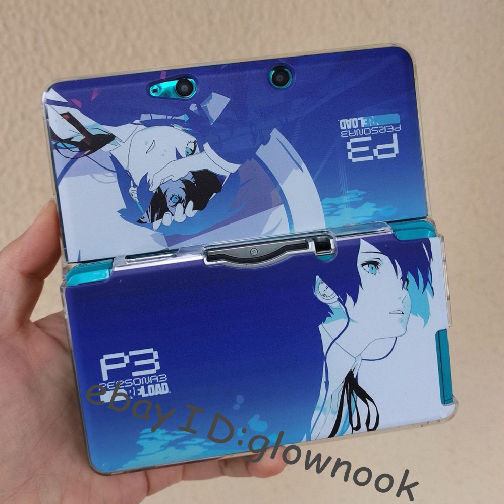 Rare P3 Persona 3 Themed Reload Crystal Protective Case Shell for Nintendo 3DS