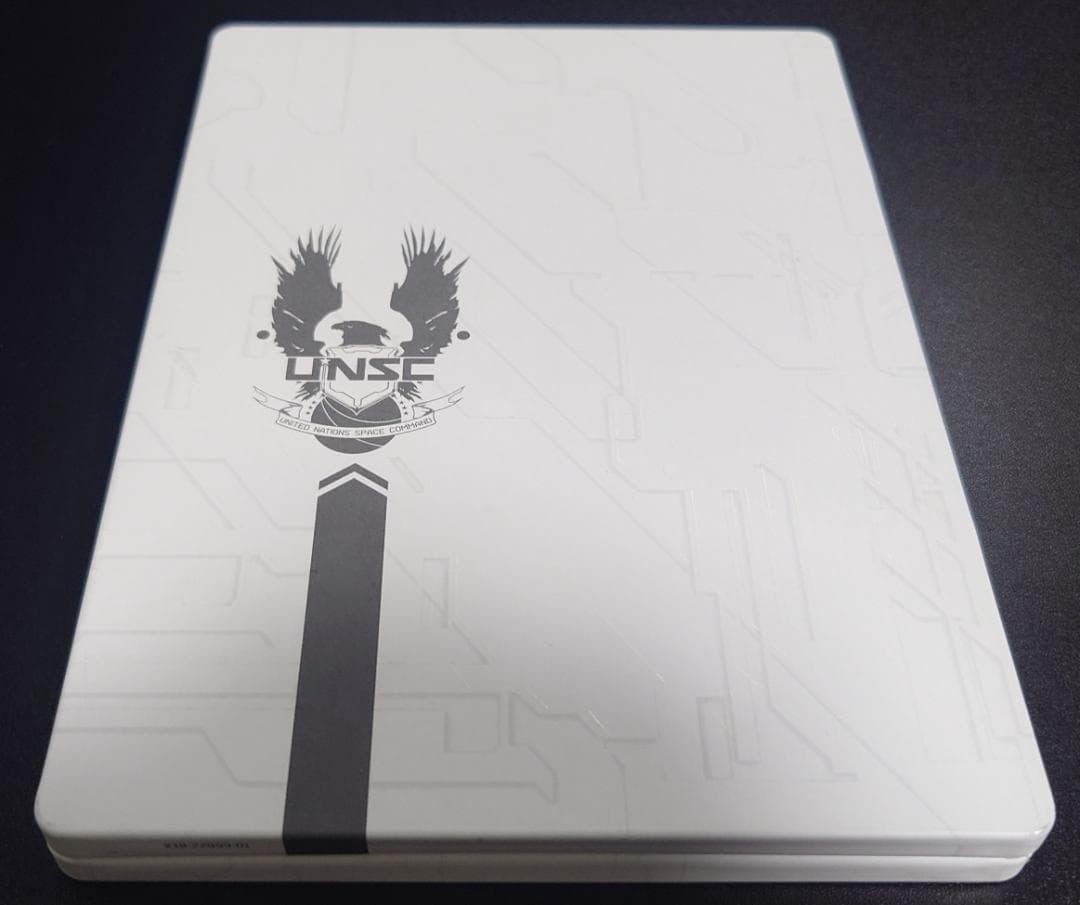 Rare Halo 4 SteelBook Case Xbox 360 Limited Edition Authentic UNSC White Tin