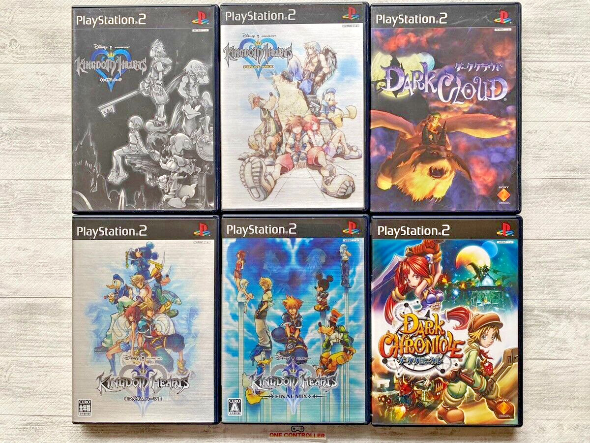 SONY PS2 6-piece set! Kingdom Hearts Series, Dark Cloud etc.From Japan