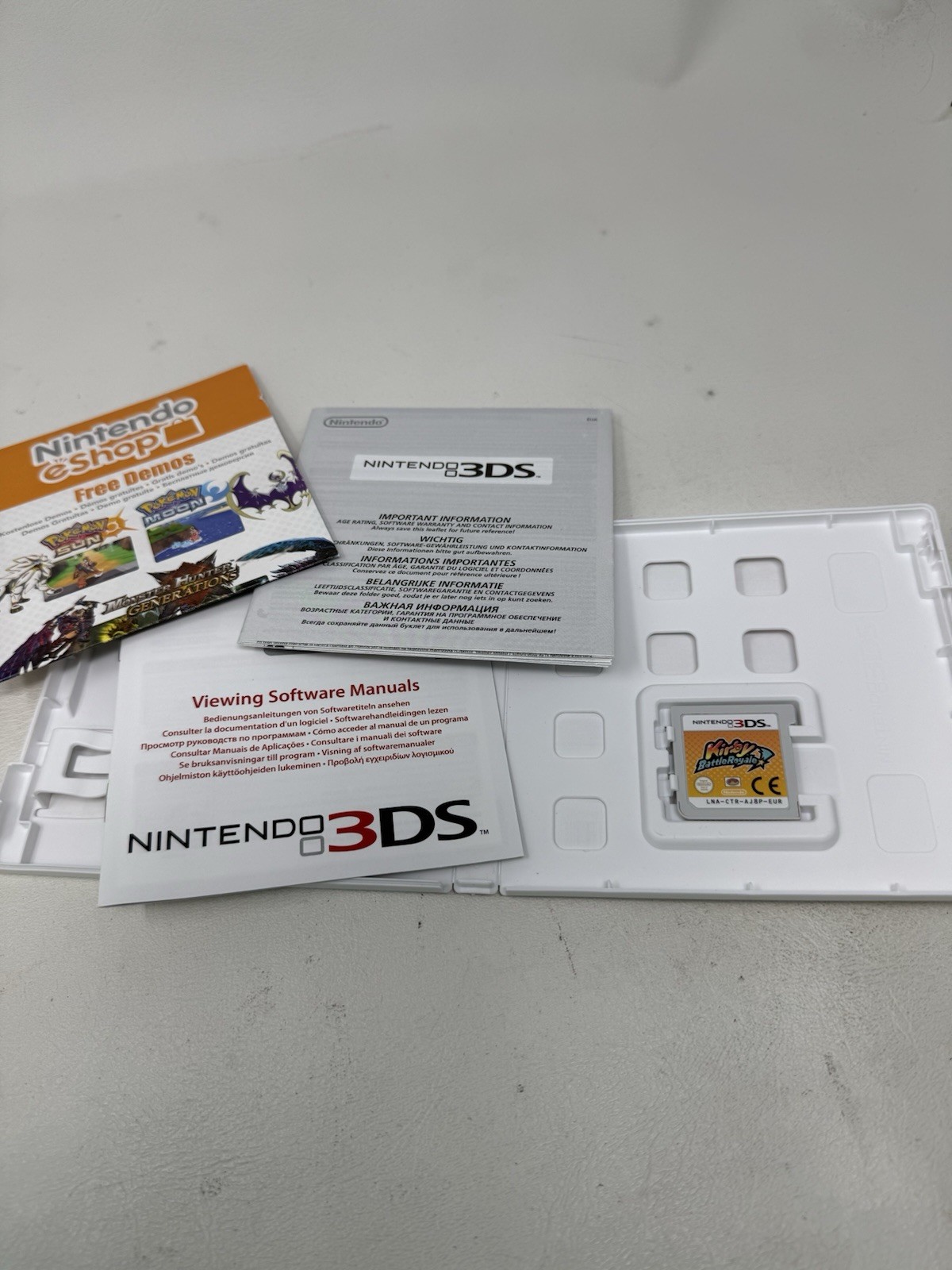 Kirby Battle Royale Nintendo 3DS Pegi 7 European Region Lock