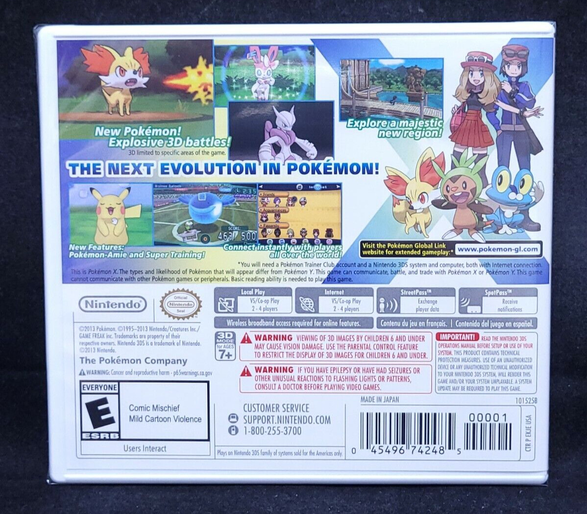Pokemon X (Nintendo 3DS) BRAND NEW / US Version / Box Shipping
