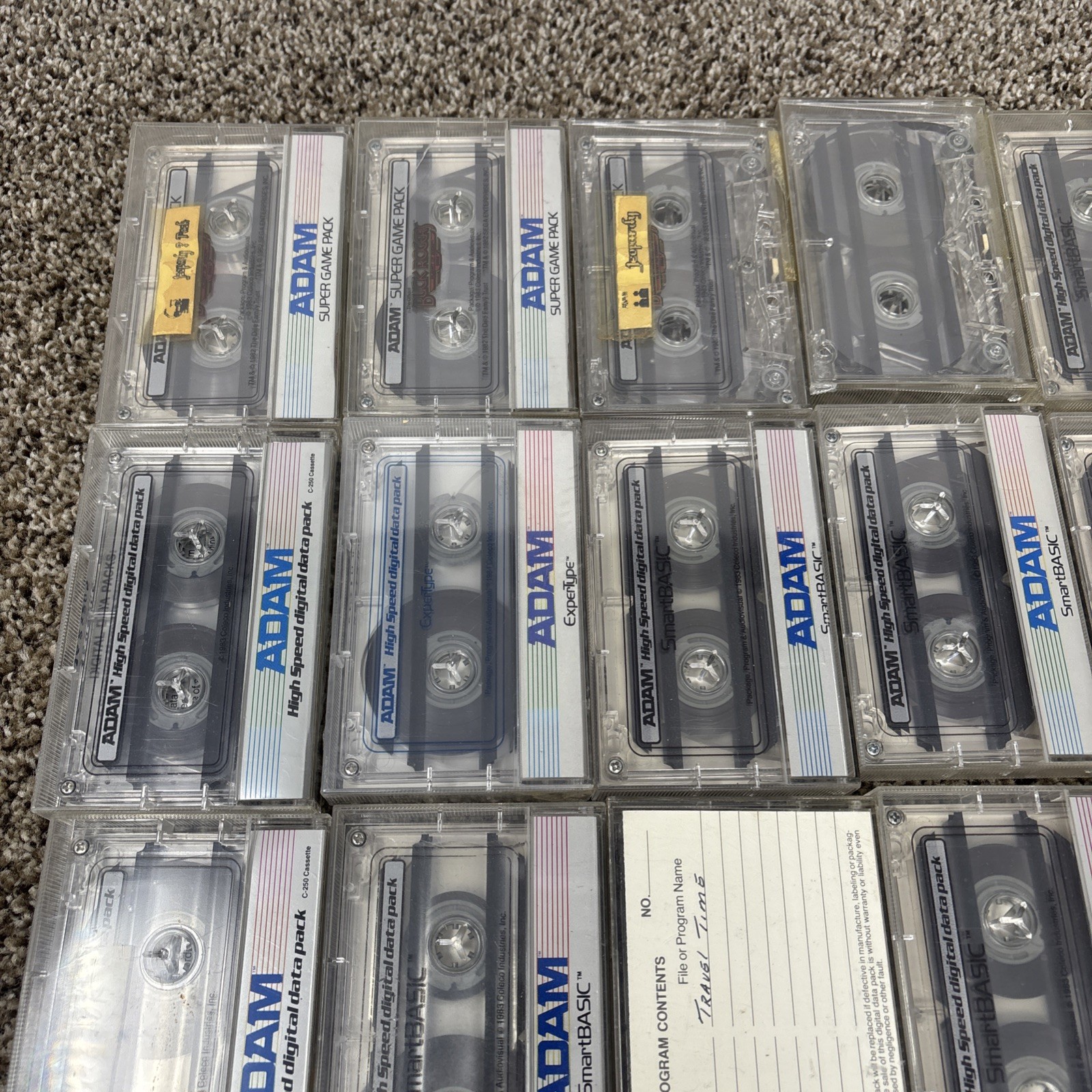 Coleco Adam Computer Digital Data Pack Games And Programs Lot UNTESTED!