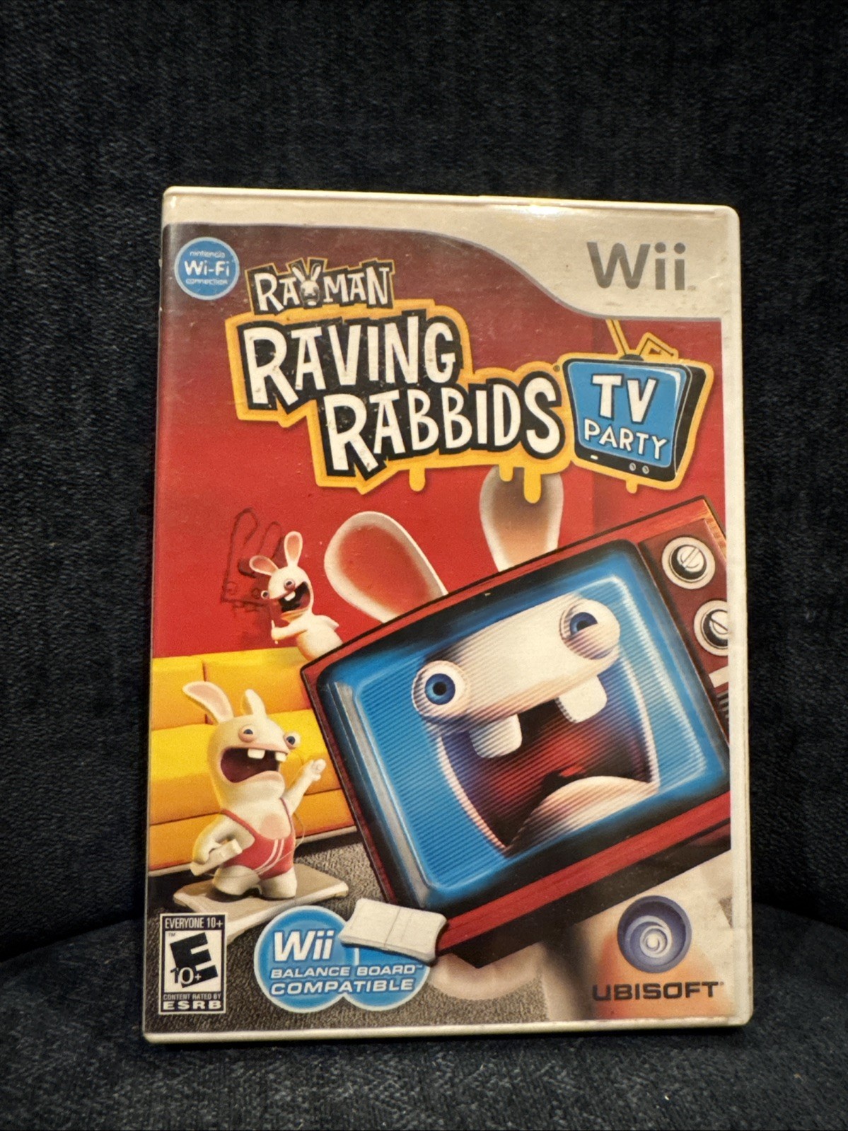 Rayman Raving Rabbids: TV Party (Nintendo Wii, 2008) Complete In Box CIB Tested