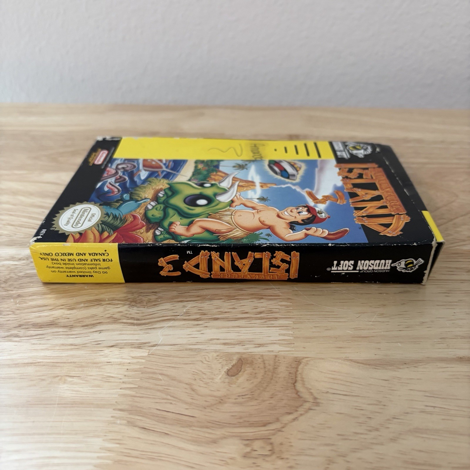 Adventure Island 3 In Box Nintendo NES Manual Missing Front Cover See Photos