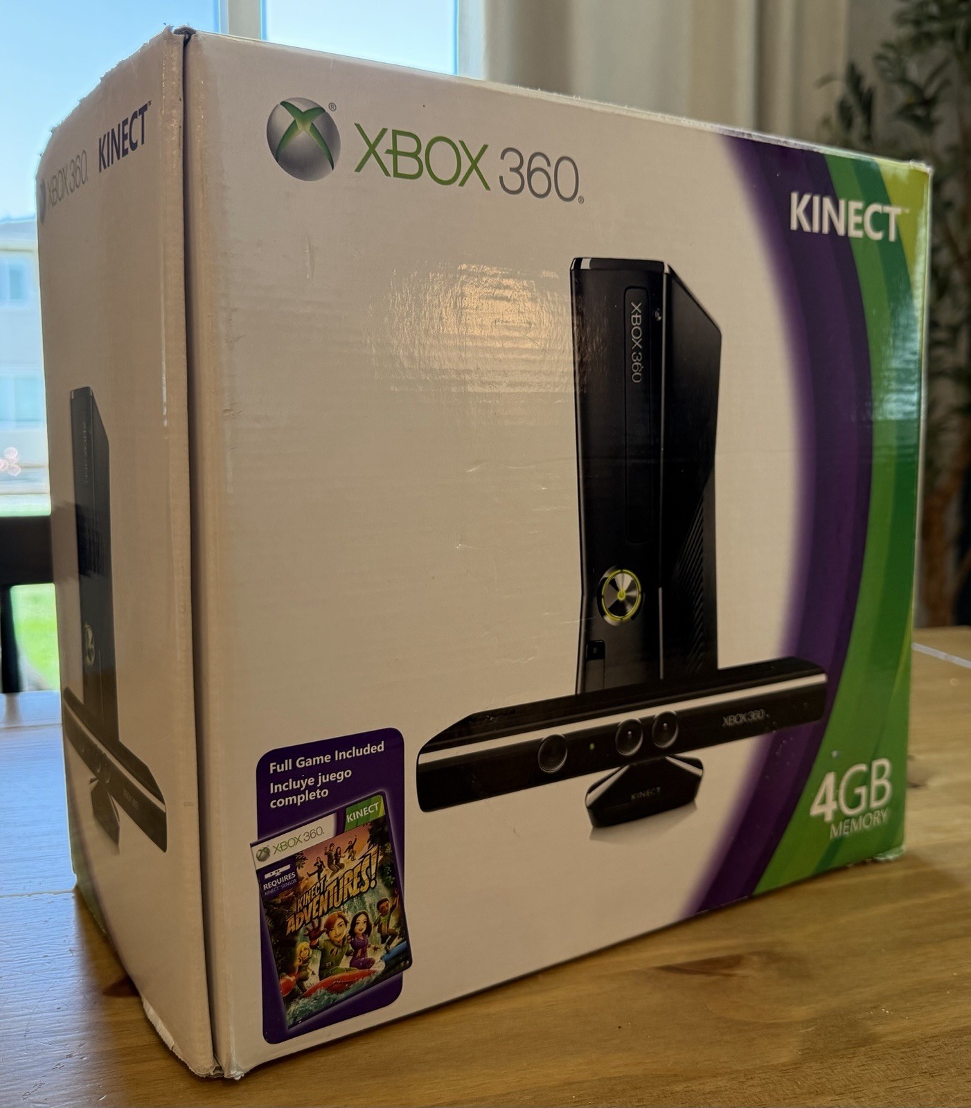Microsoft Xbox 360 Kinect 4GB Black Game Console Open Box