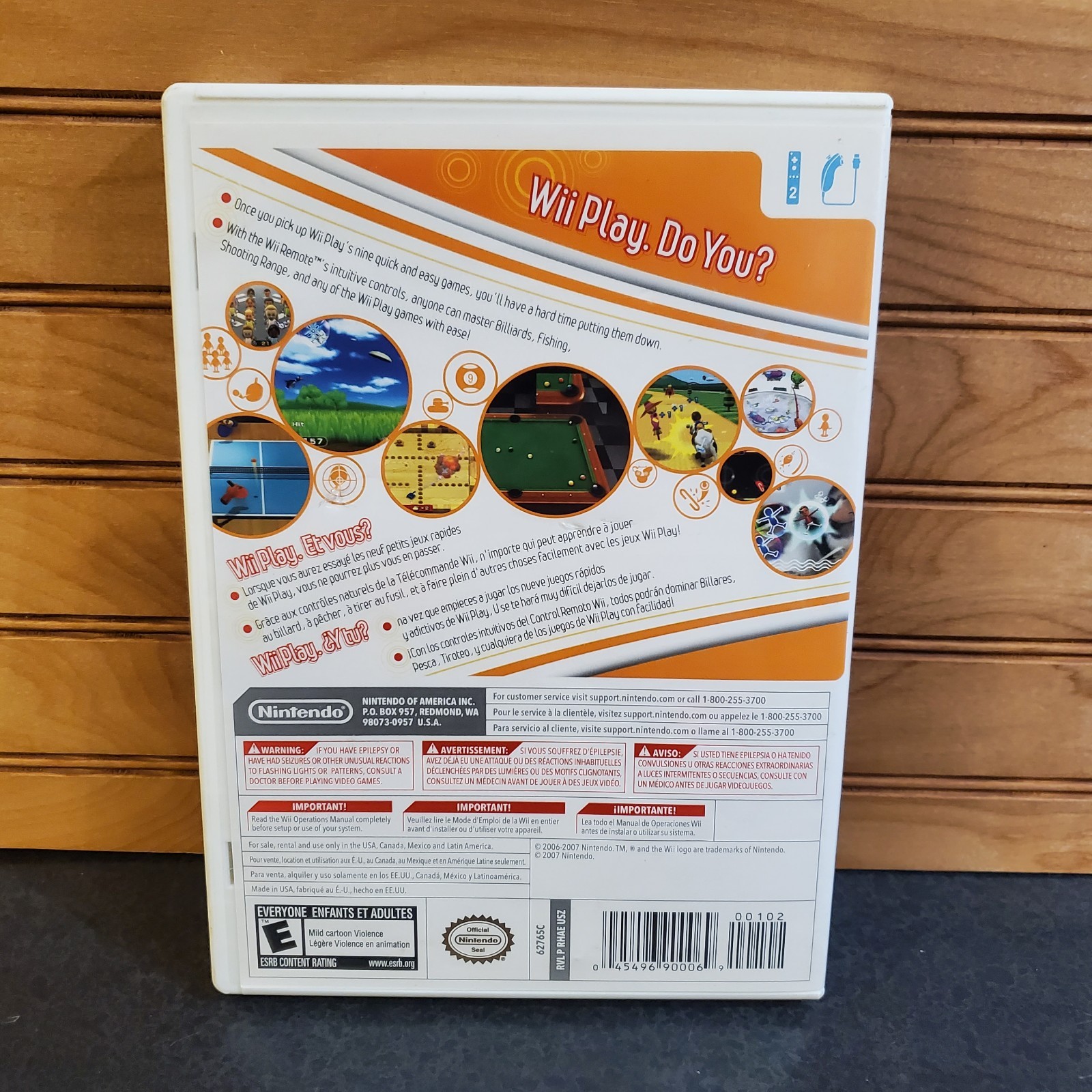 Wii Play (Nintendo Wii) CIB COMPLETE WITH MANUAL & INSERT TESTED WORKING