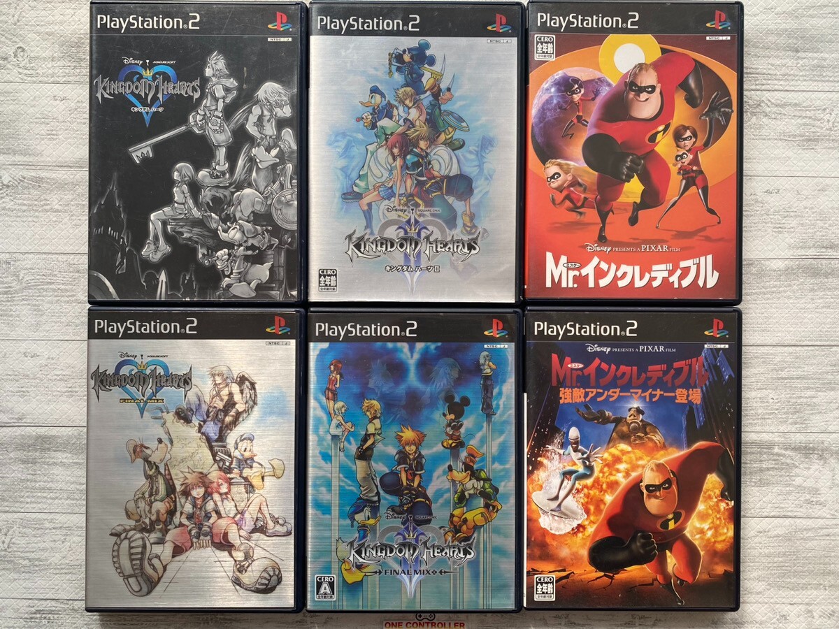 SONY PlayStation 2 PS2 Kingdom Hearts ⅠⅡ & Final Mix Mr .Incredible from Japan