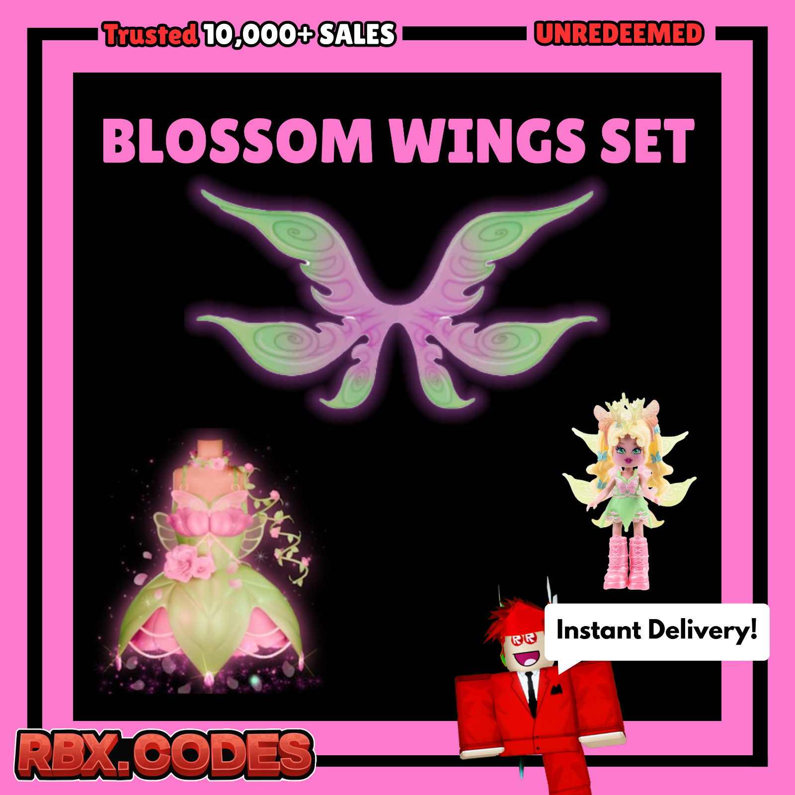 Roblox Royale High Blossom Wings Toy Code Only – Fast Delivery