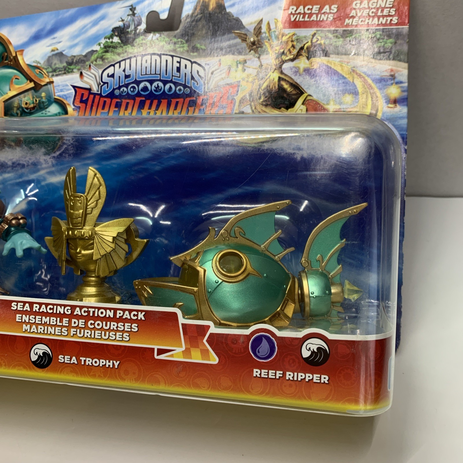 Skylanders Supercharger Sea Racing Action Pack Gill Grunt Sea Trophy Reef Ripper