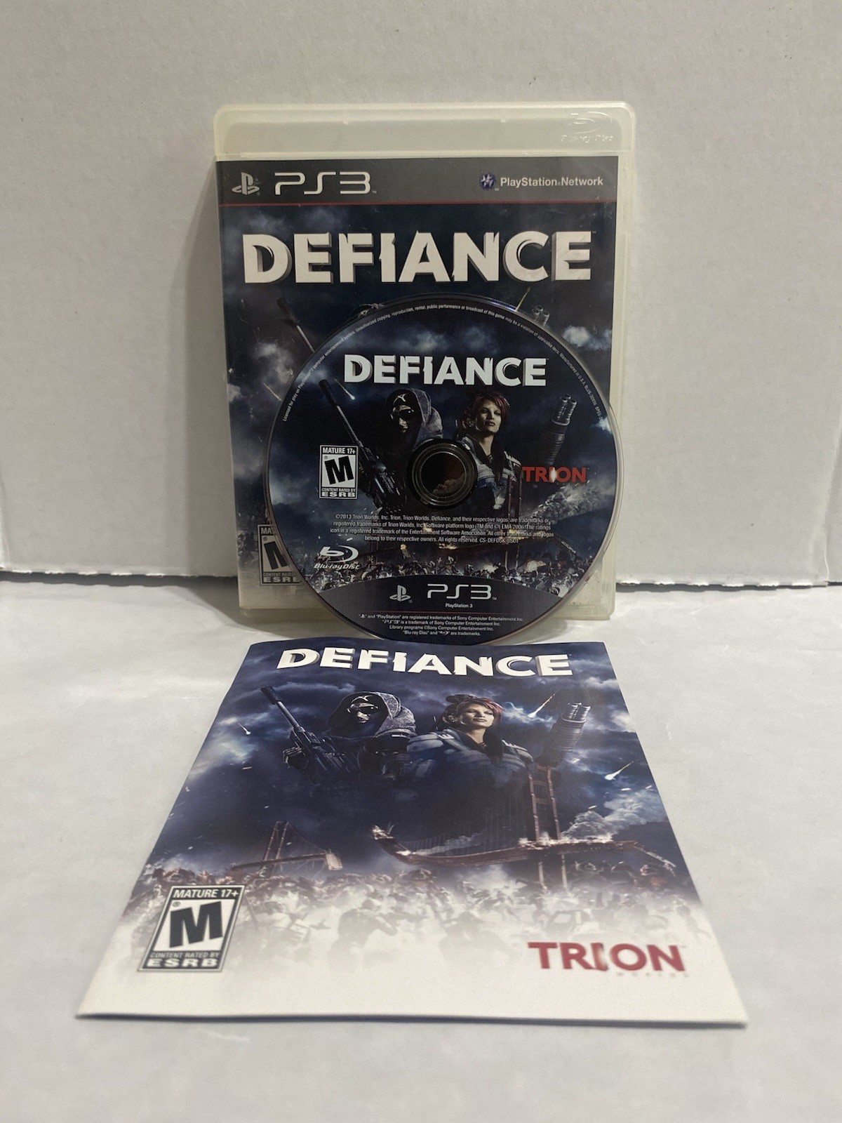 Trion Defiance Sony PlayStation 3 PS3 Complete w/ Case Disc Manual M NTSC-U/C