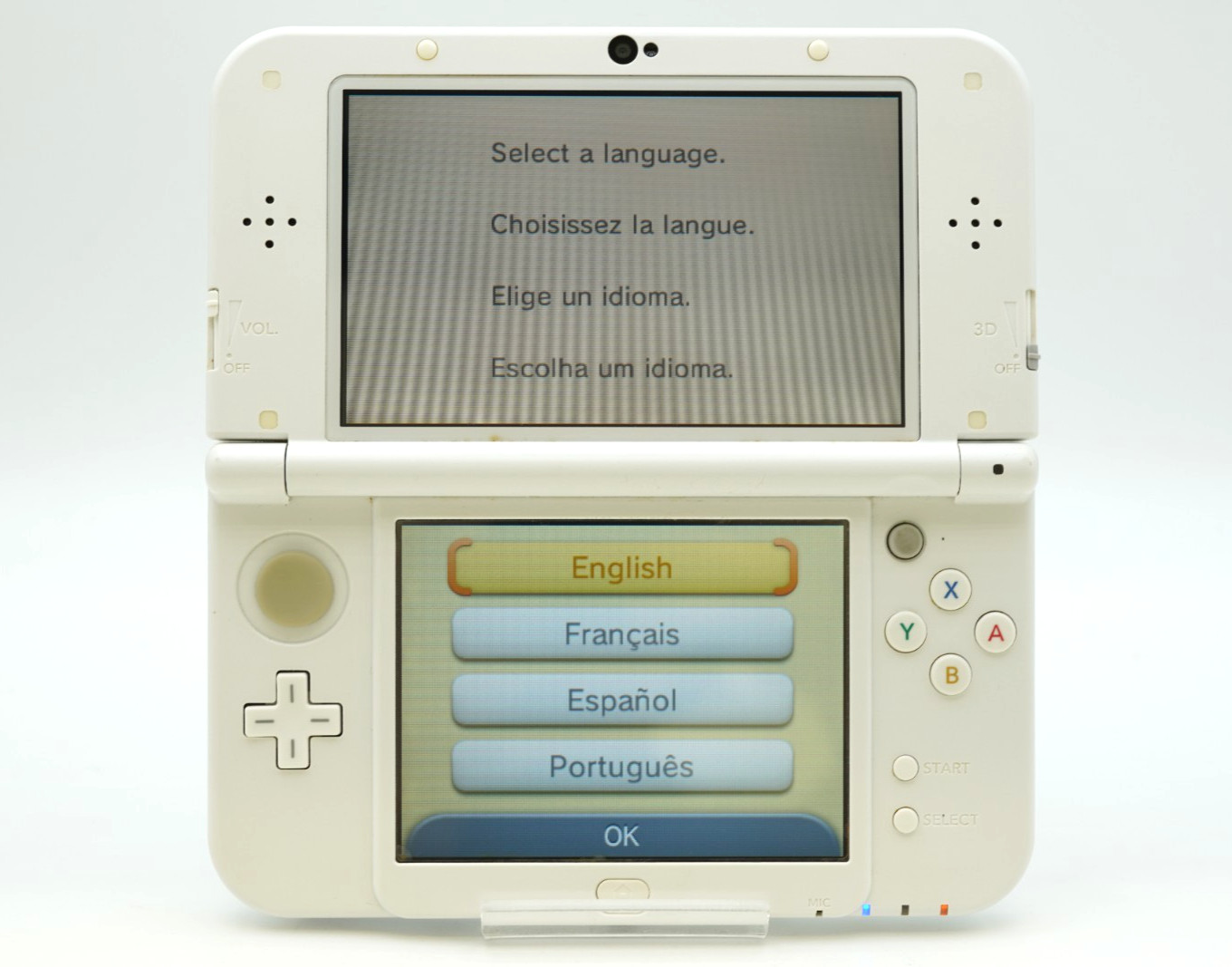 [Dual IPS] NEW Nintendo 3DS LL XL Pearl White Region free Console #001