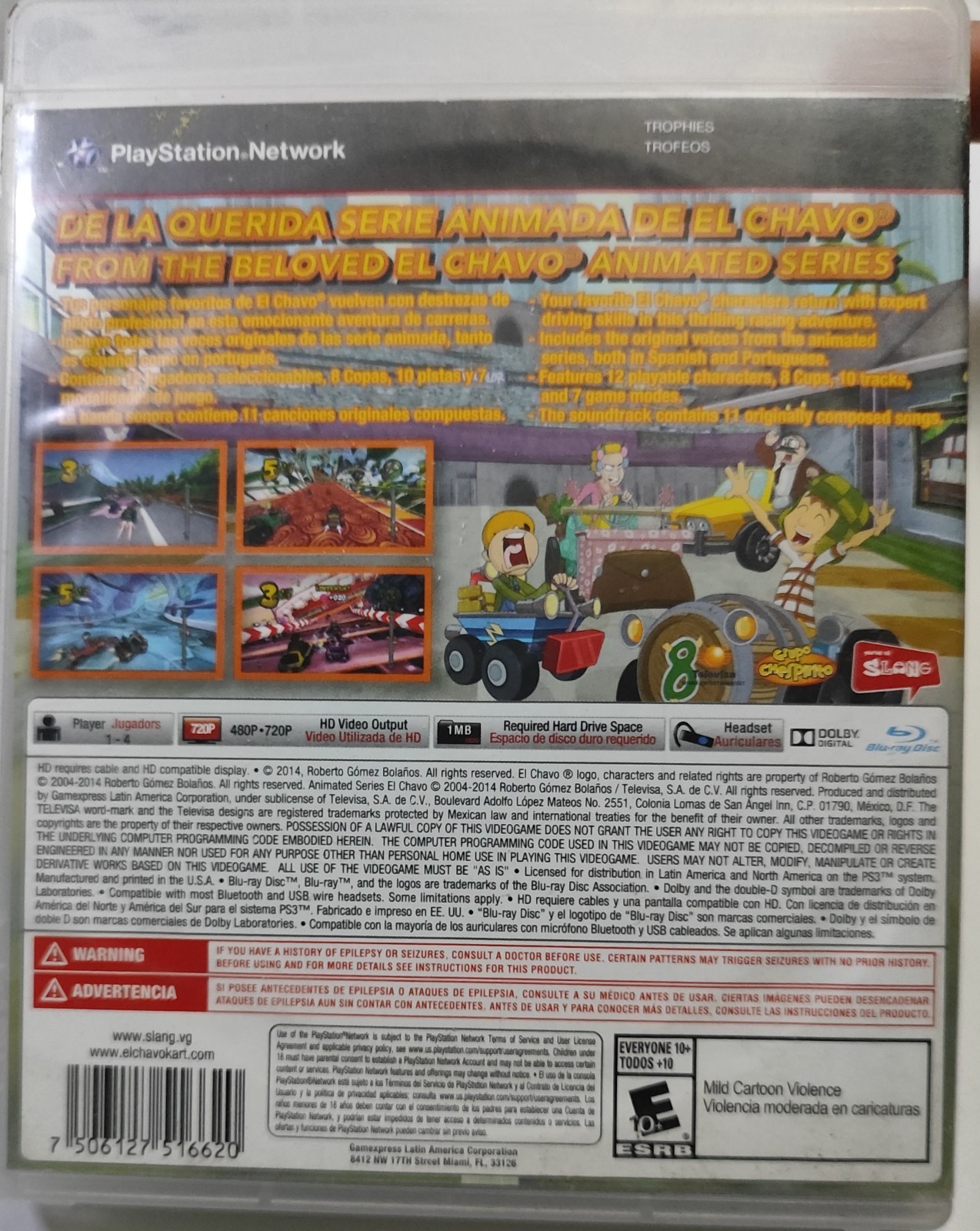 El chavo kart ps3 videojuego